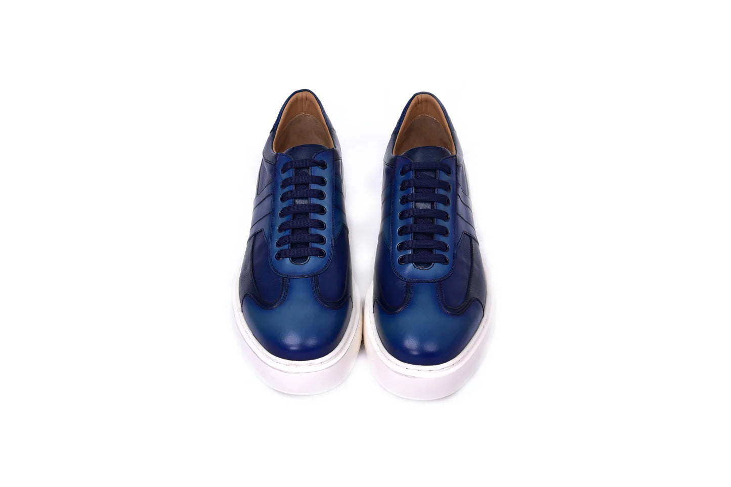 Corrente Blue Calfskin Casual Shoe