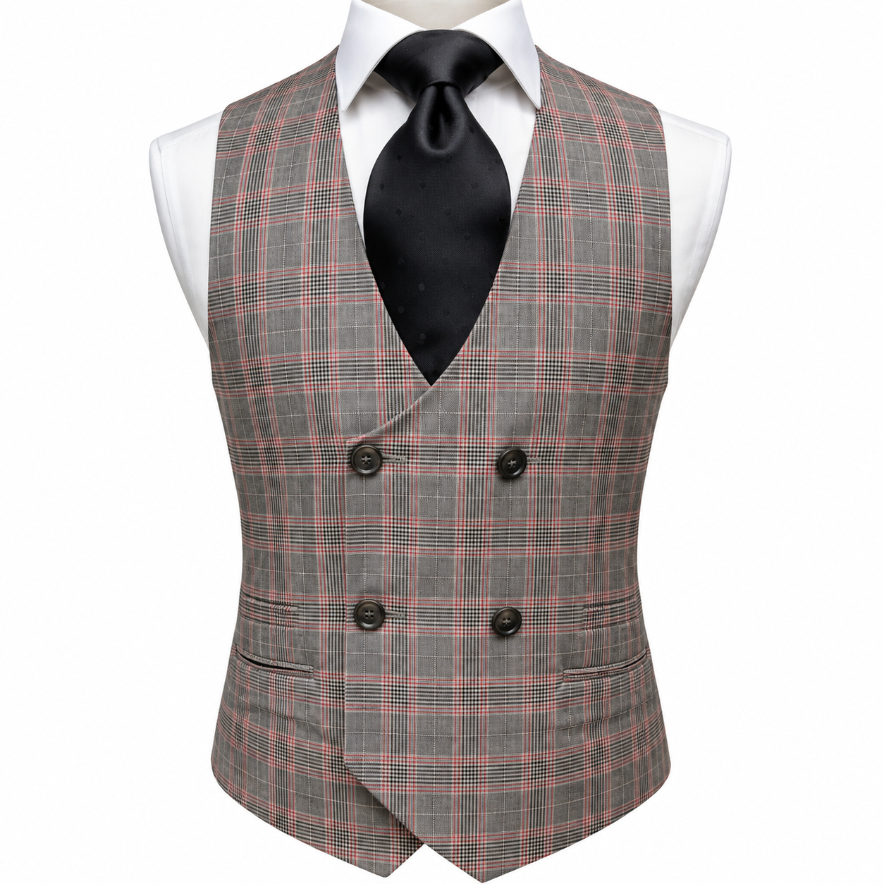 Tiglio 3pc Gray/Black/Magentta Plaid