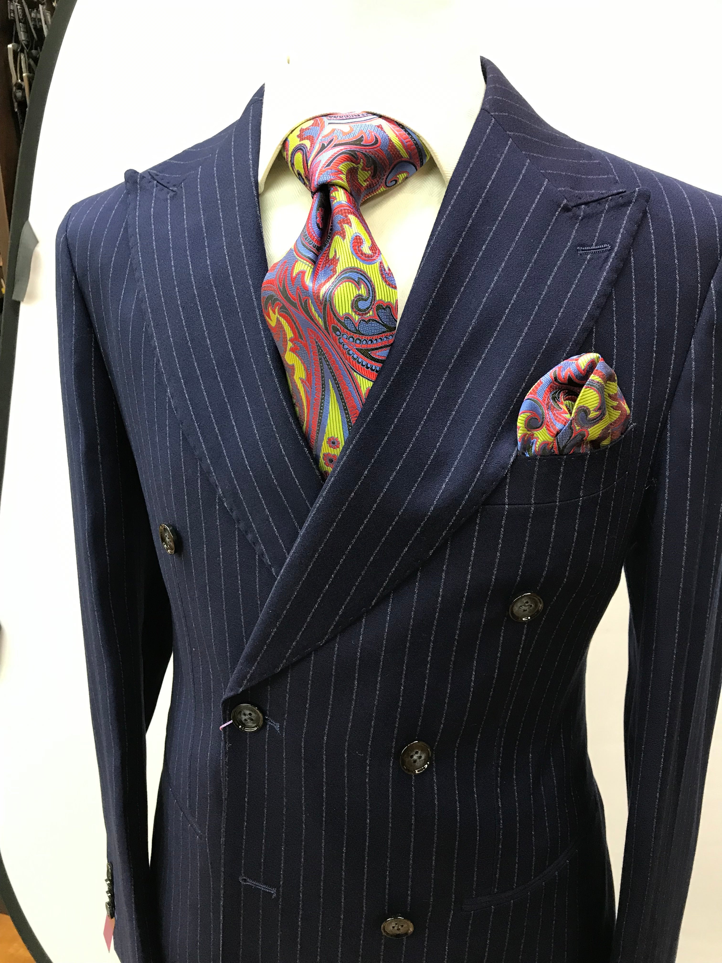 Canuti DB Blue Pinstripe-Suit