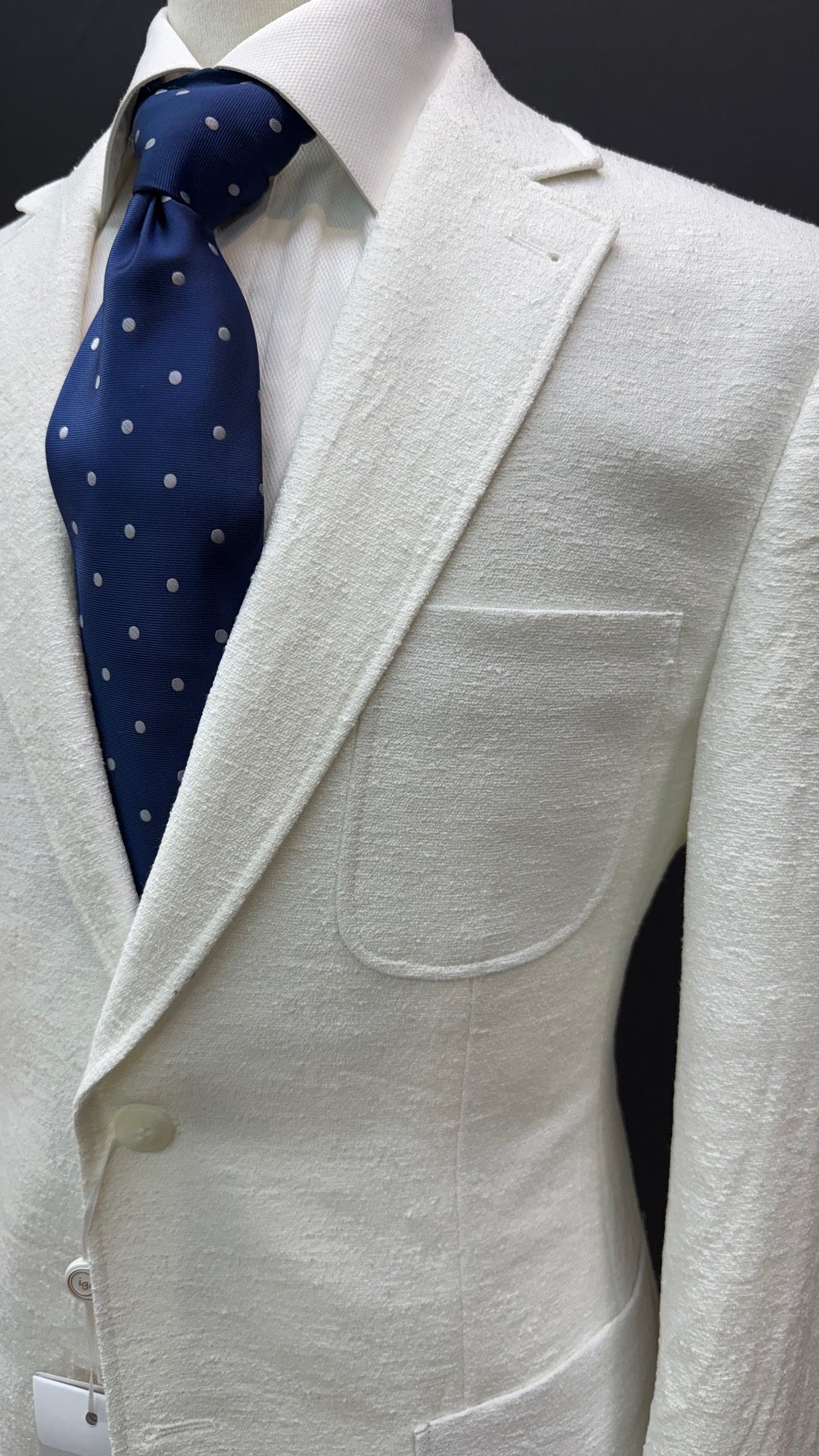 Slim Fit White Sportcoat
