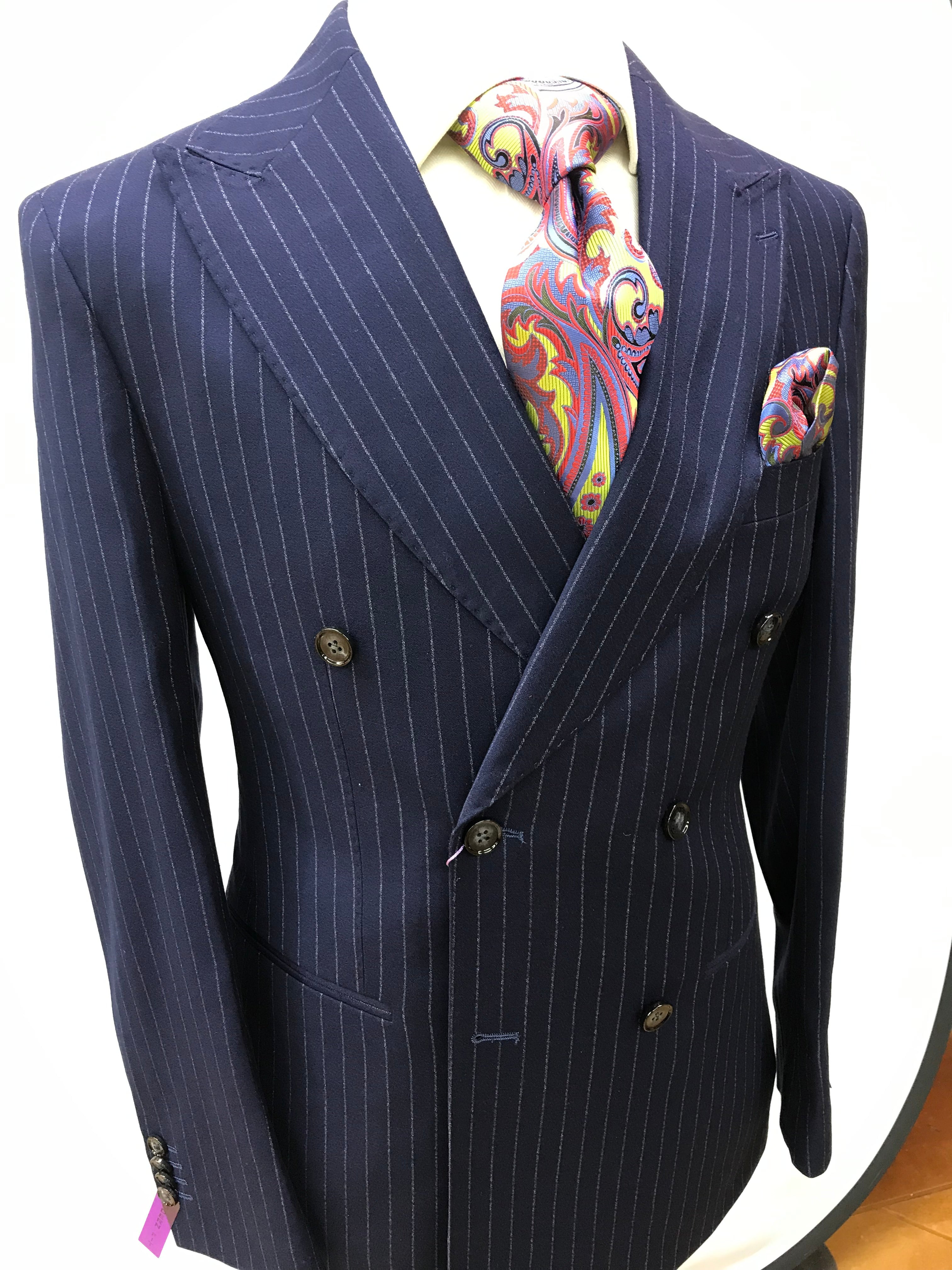 Canuti DB Blue Pinstripe-Suit
