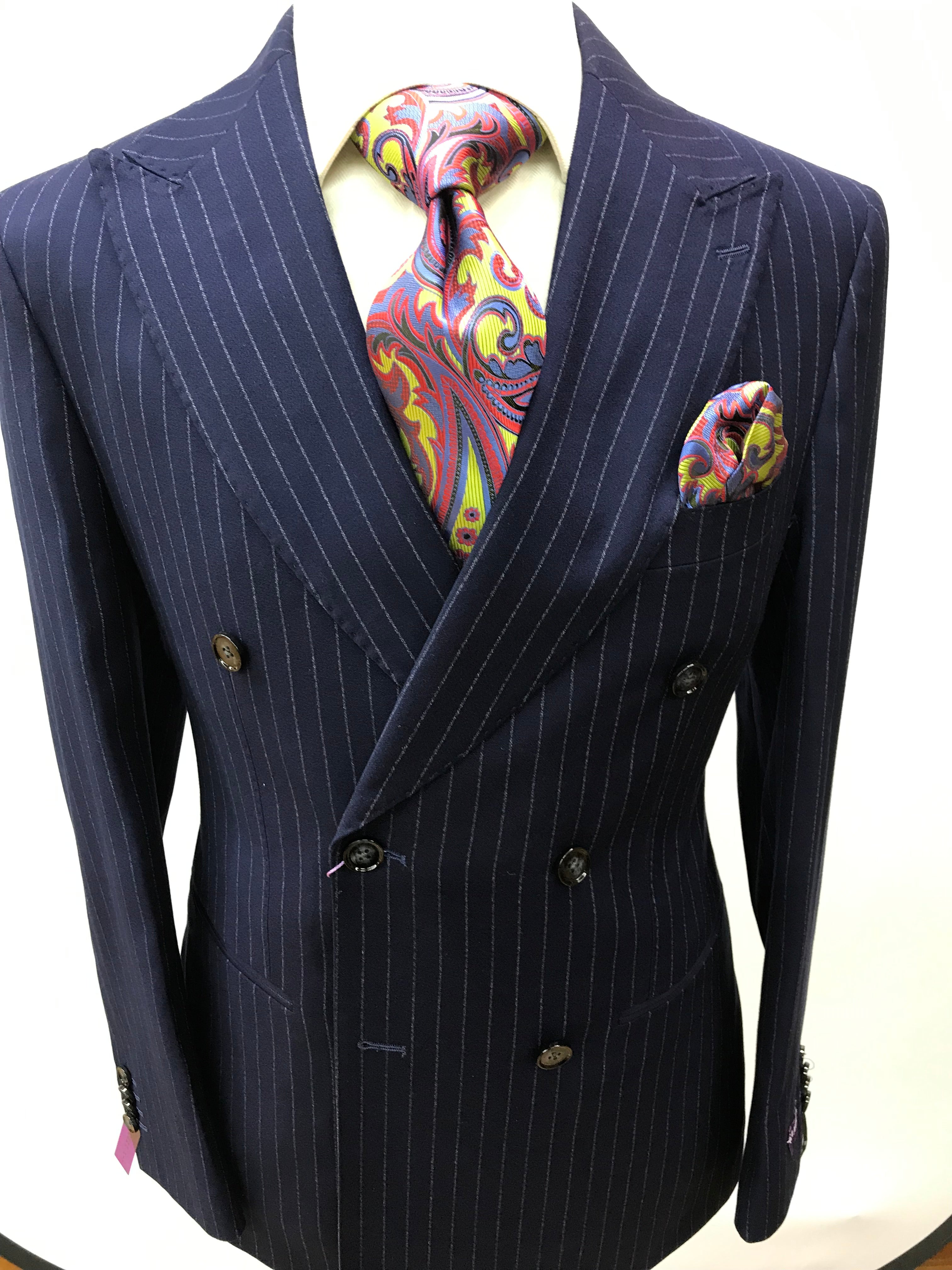 Canuti DB Blue Pinstripe-Suit