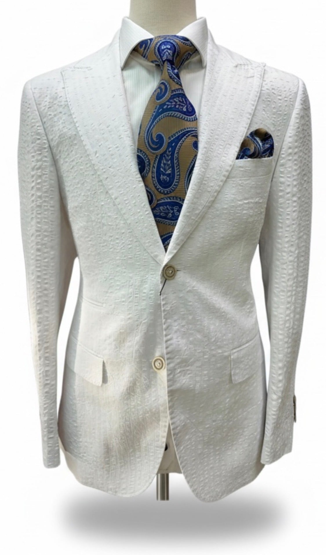 SeerSucker White 2pc
