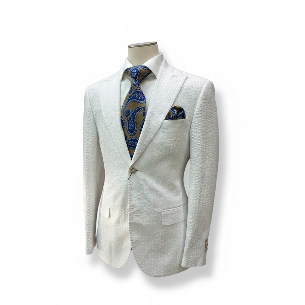 SeerSucker White 2pc
