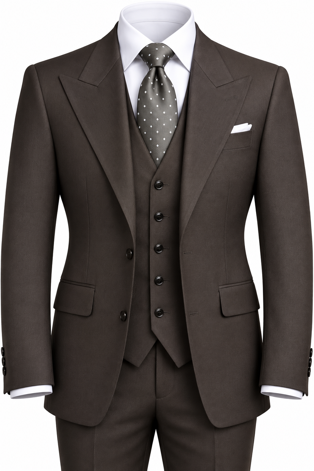 Brown Rossi 3pc Suit