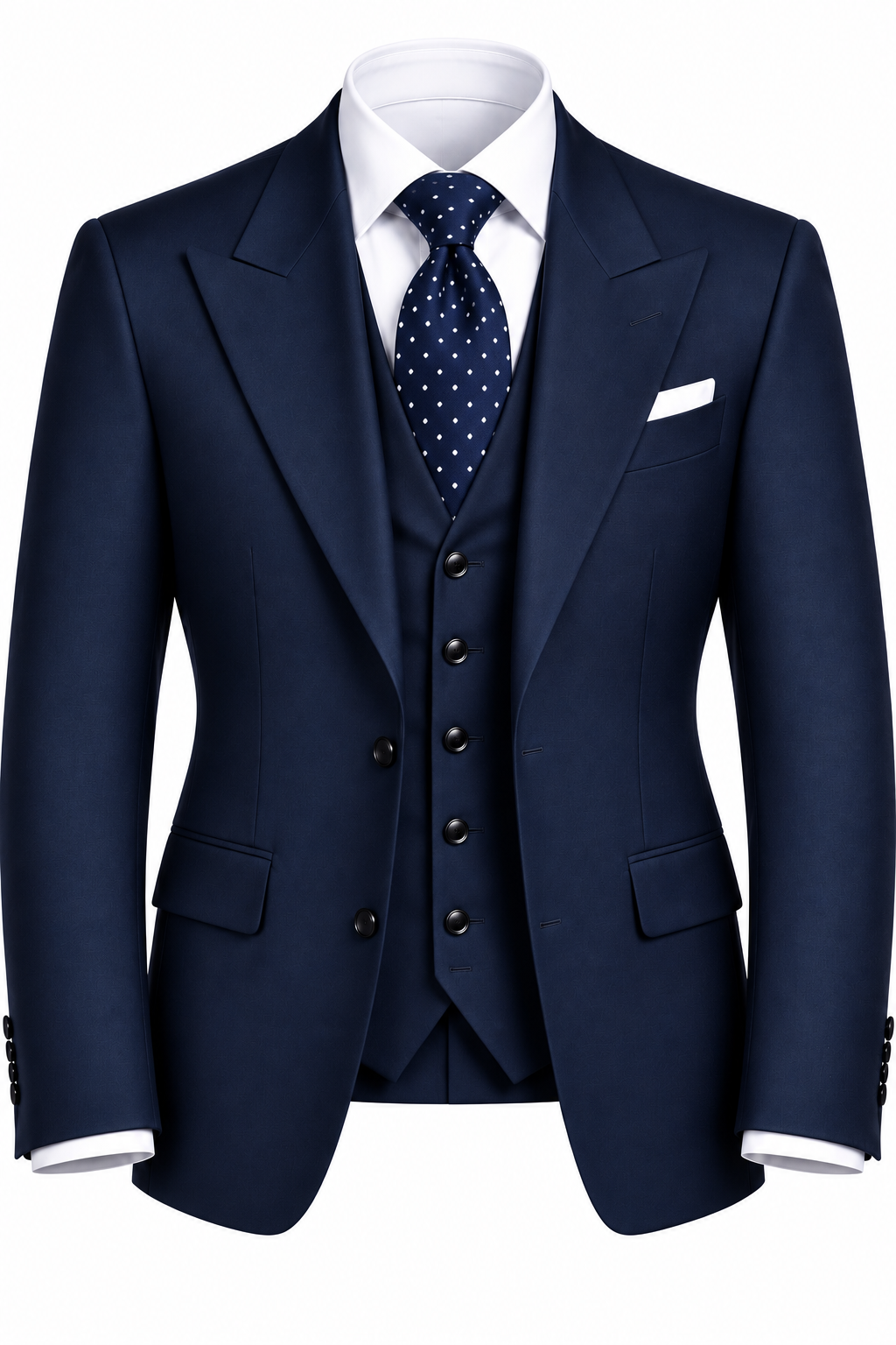Navy Blue Rossi 3pc Suit