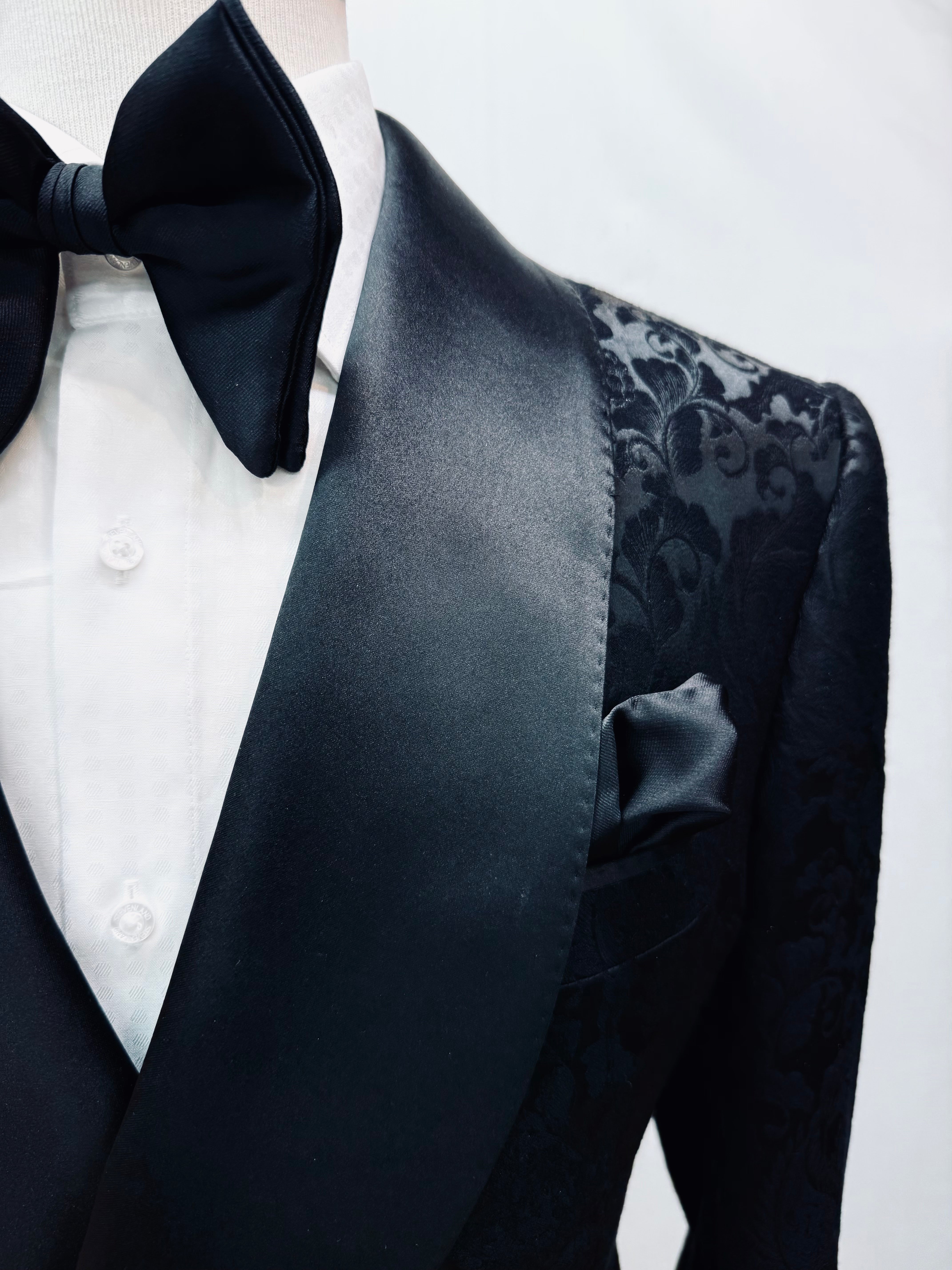 Stitch by Stitch Paisley Double Breasted Tuxedo Jacket
