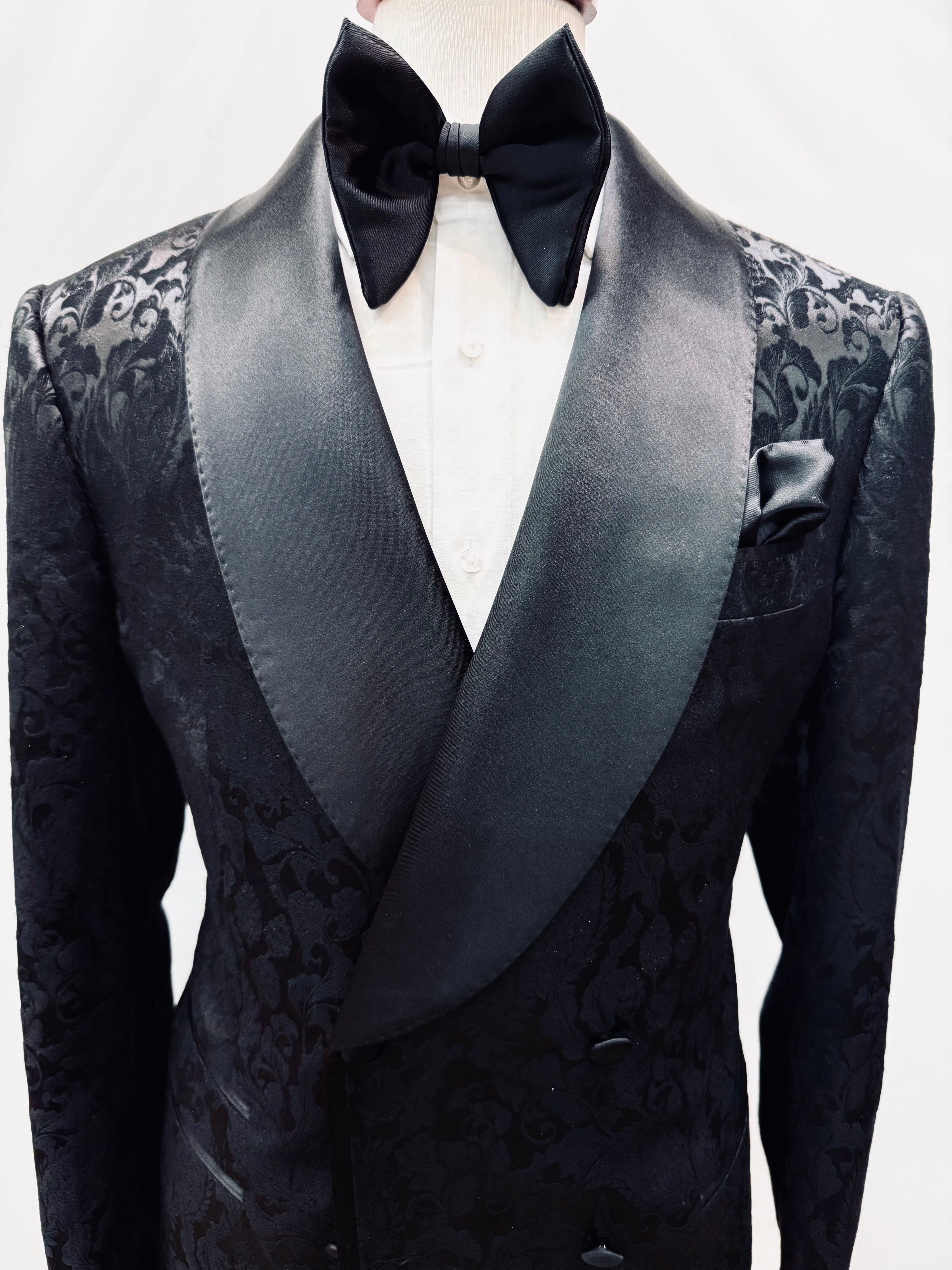 Stitch by Stitch Paisley Double Breasted Tuxedo Jacket