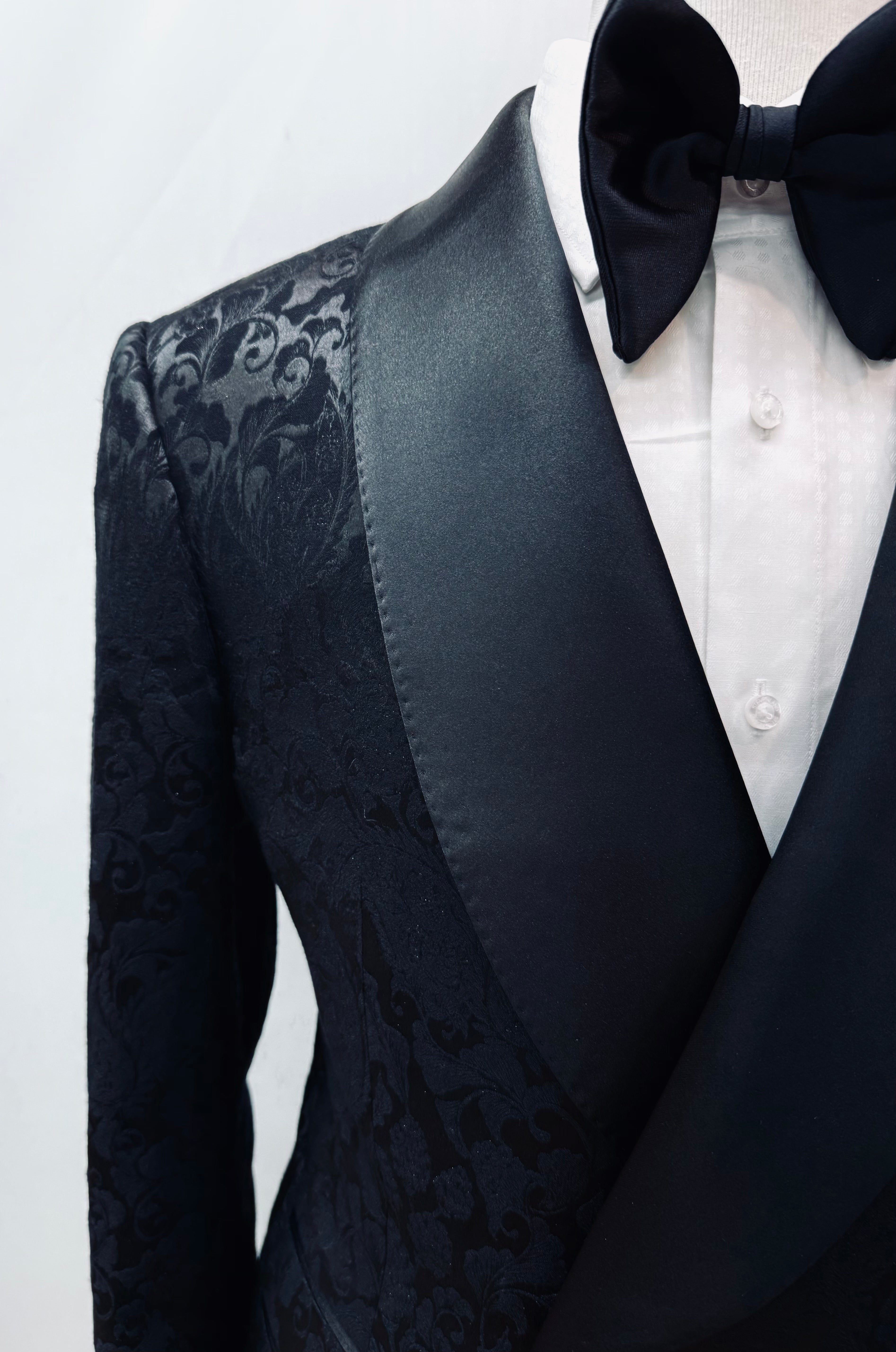 Stitch by Stitch Paisley Double Breasted Tuxedo Jacket