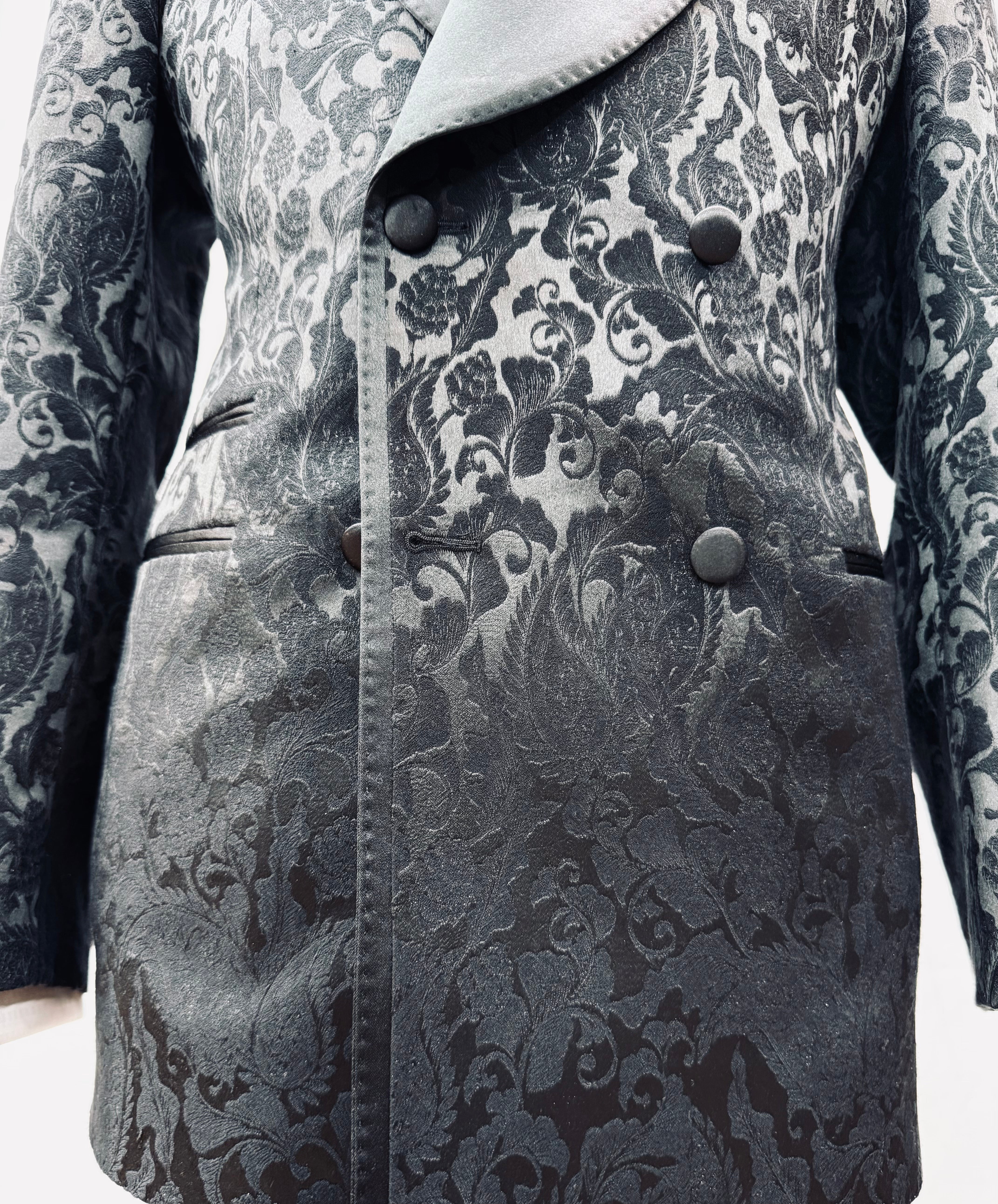 Stitch by Stitch Paisley Double Breasted Tuxedo Jacket