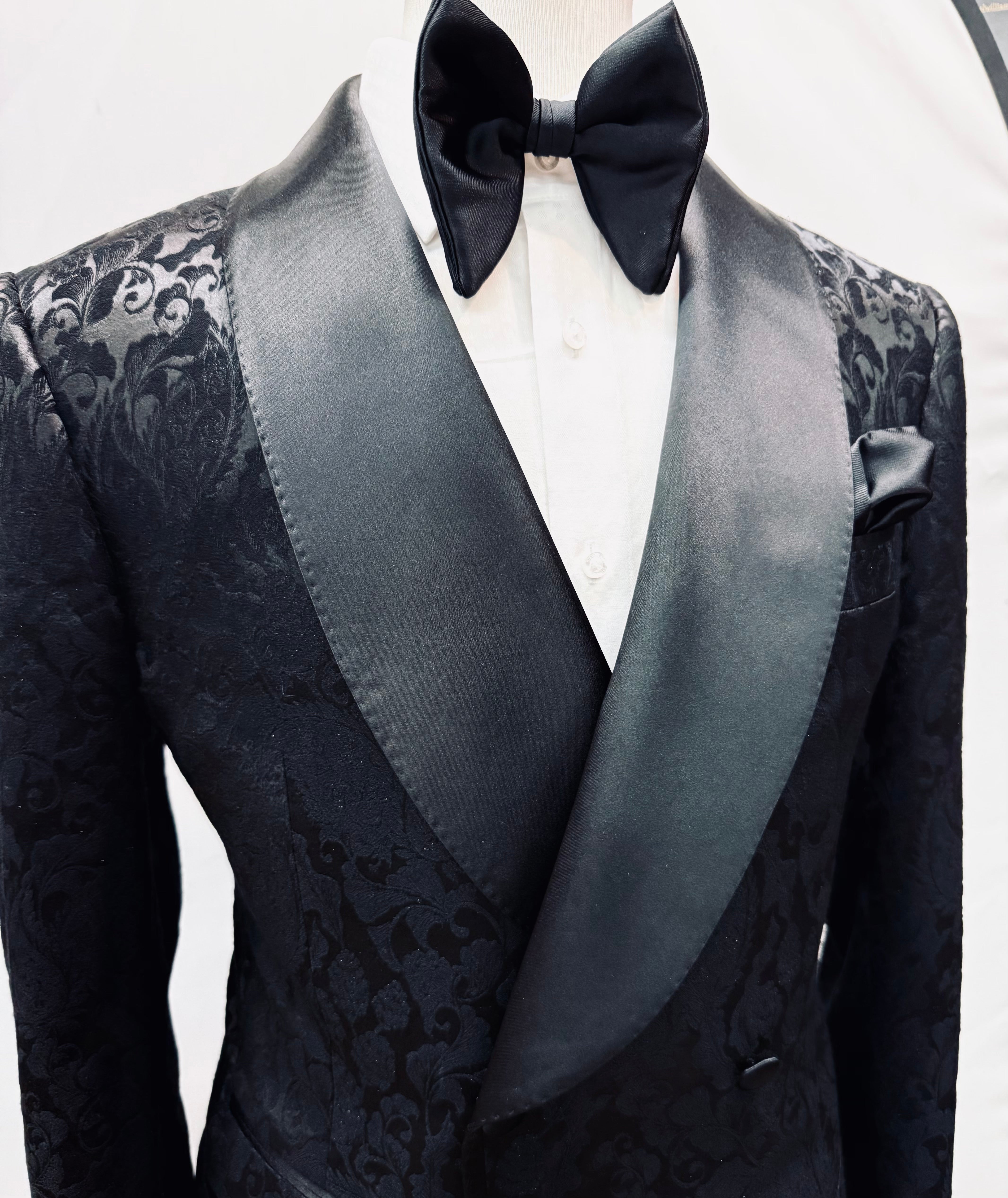 Stitch by Stitch Paisley Double Breasted Tuxedo Jacket