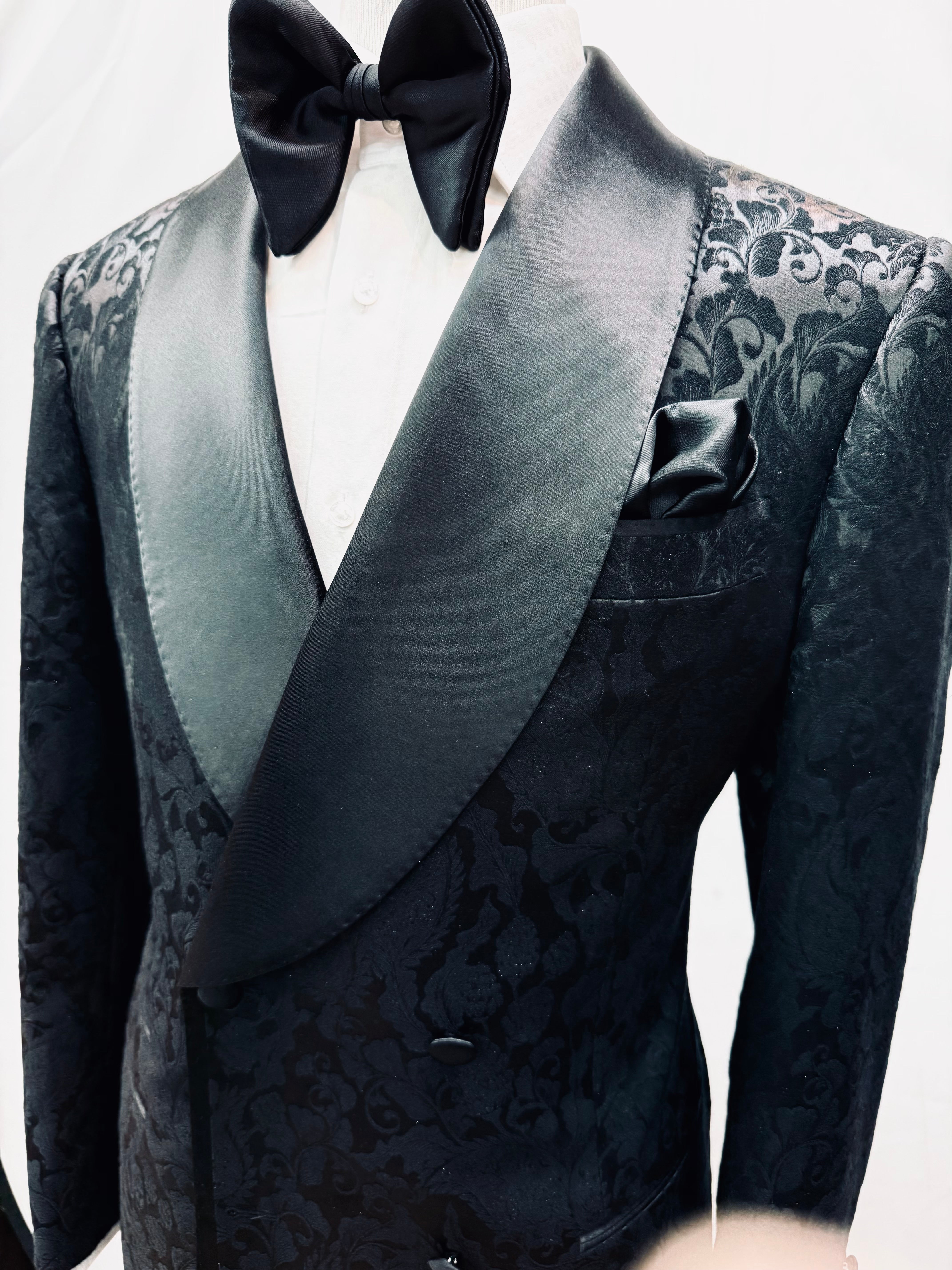 Stitch by Stitch Paisley Double Breasted Tuxedo Jacket