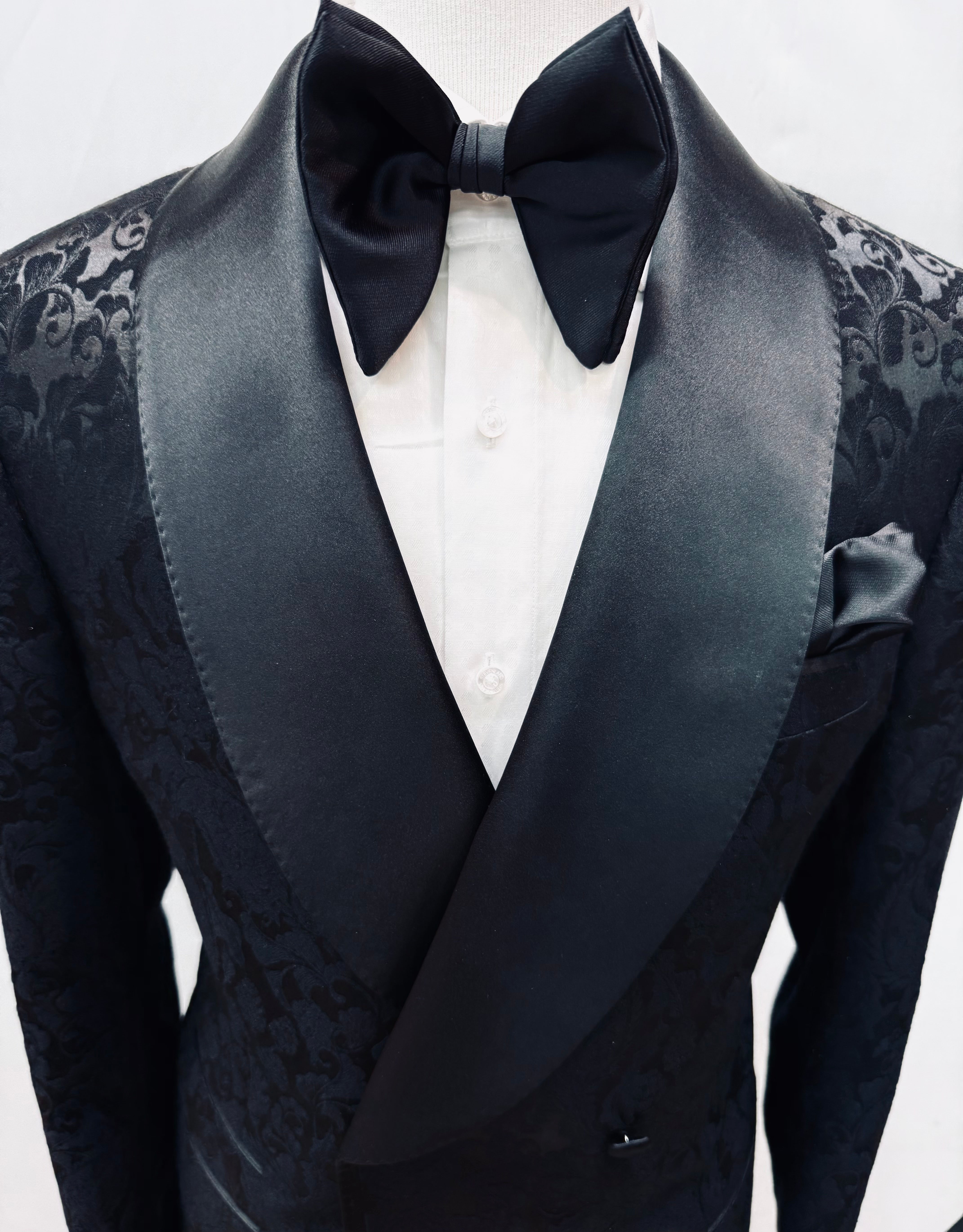 Stitch by Stitch Paisley Double Breasted Tuxedo Jacket