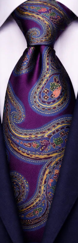 MAJENTA & BLUE TIE