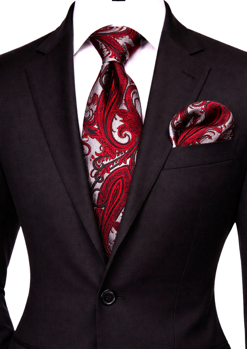 RED & BLACK TIE