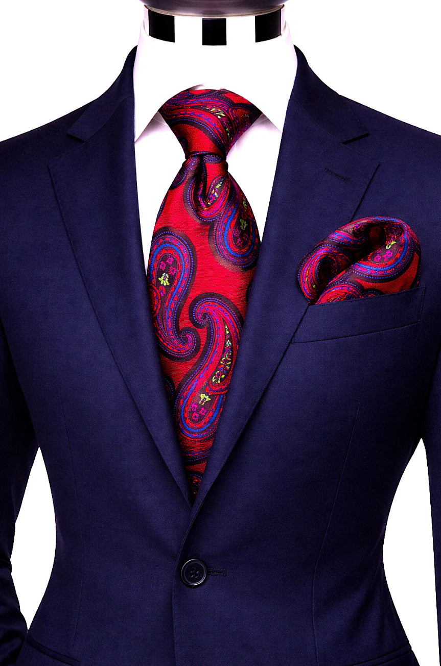 RED & ROYAL TIE