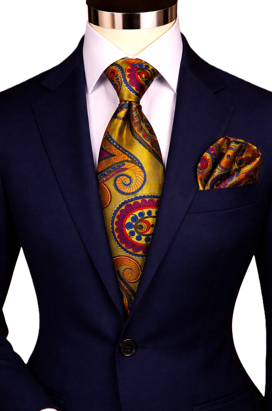 GOLD MULTICOLORED TIE