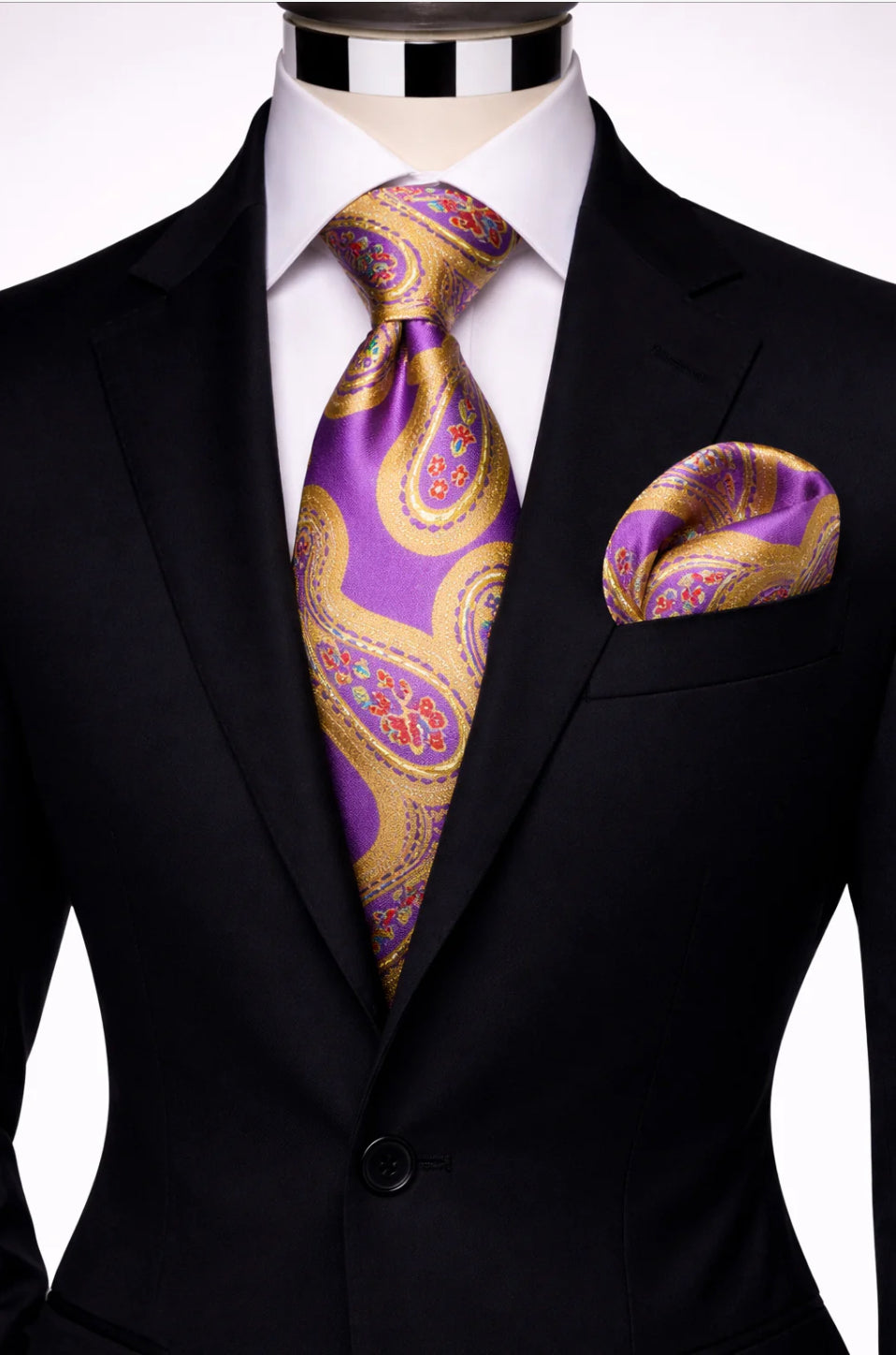 LAVENDER & YELLOW TIE