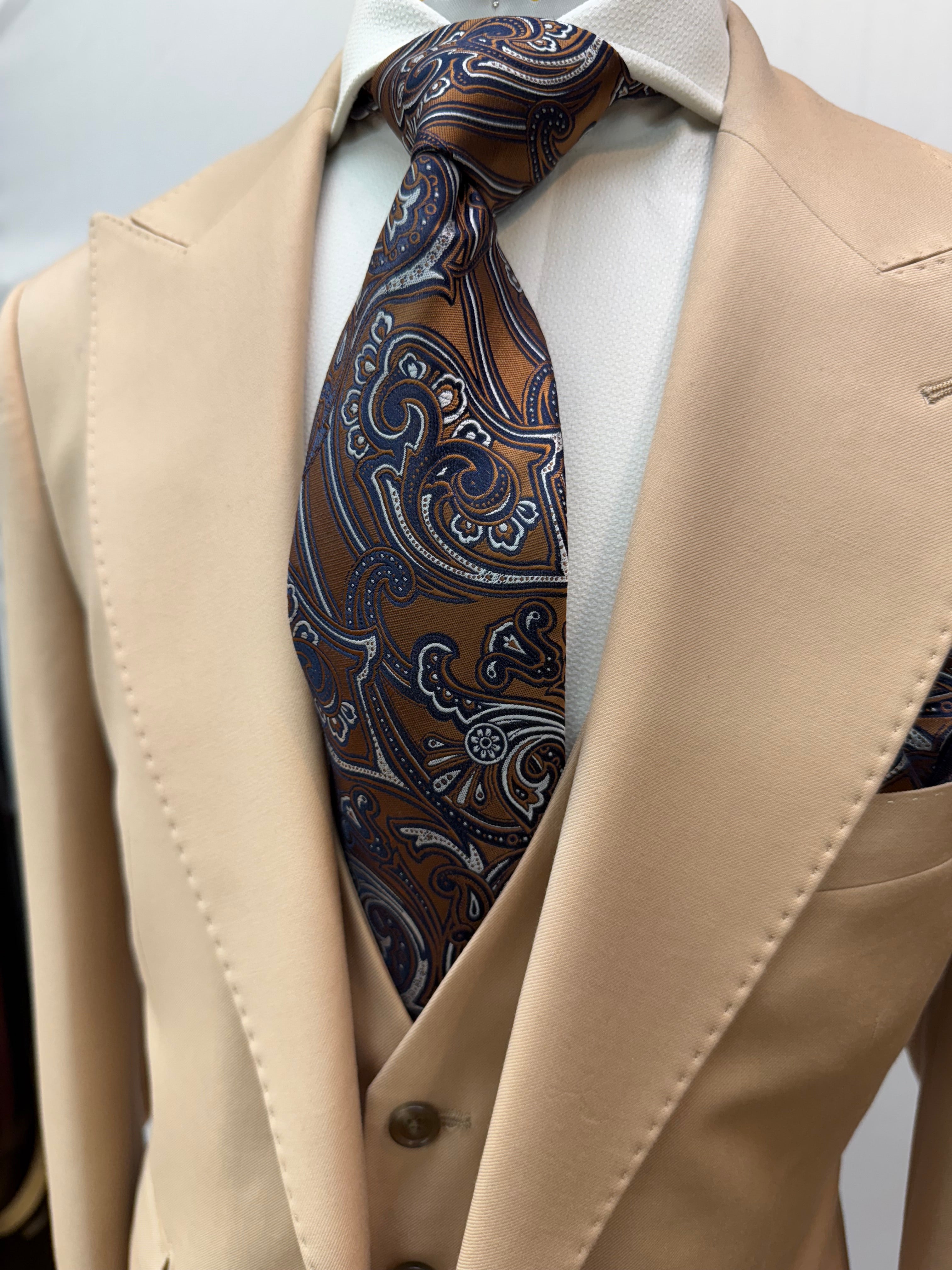 Berragamo Tan Modern Fit 3pc