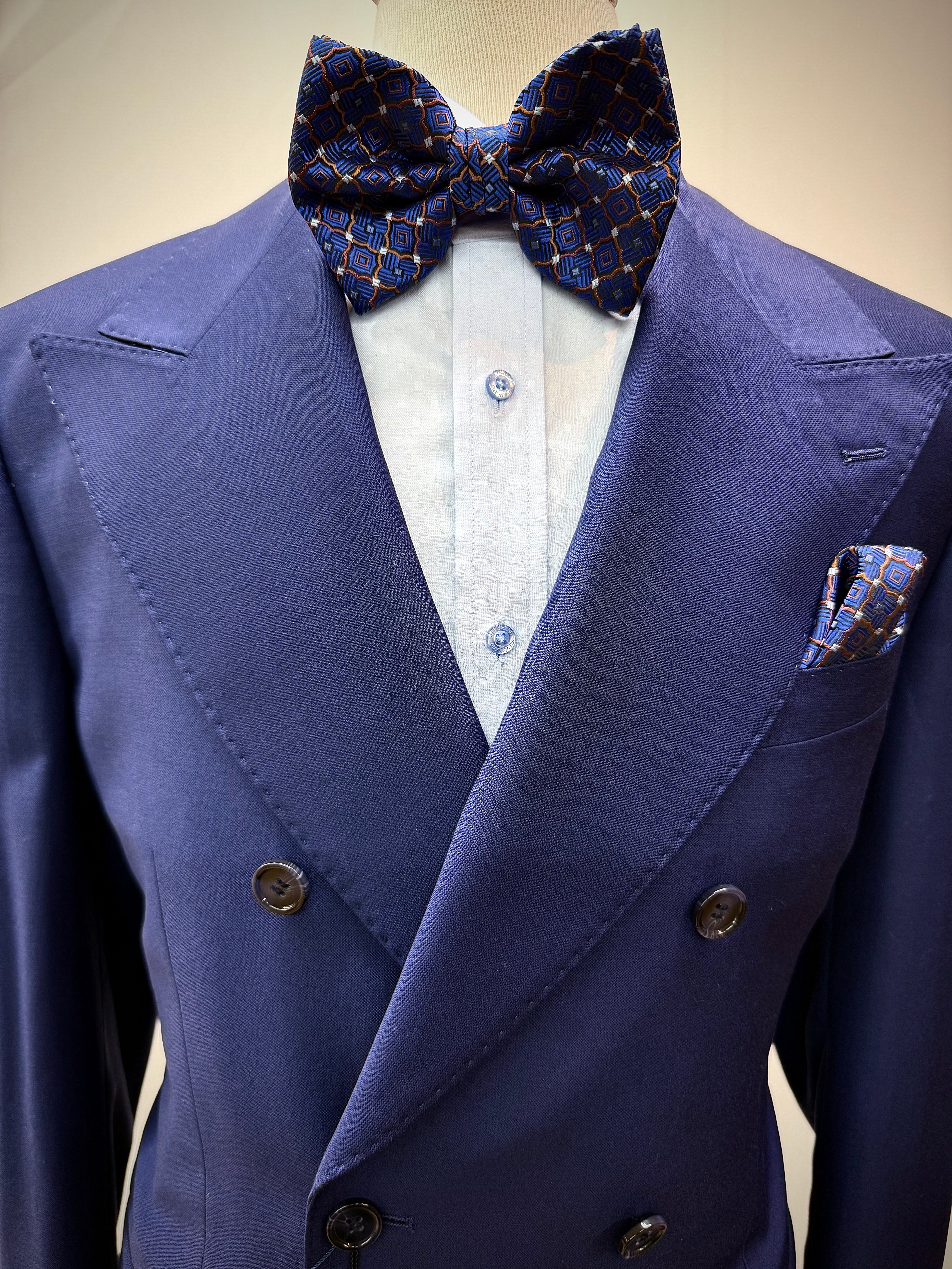 Berragamo Double Breasted French Blue