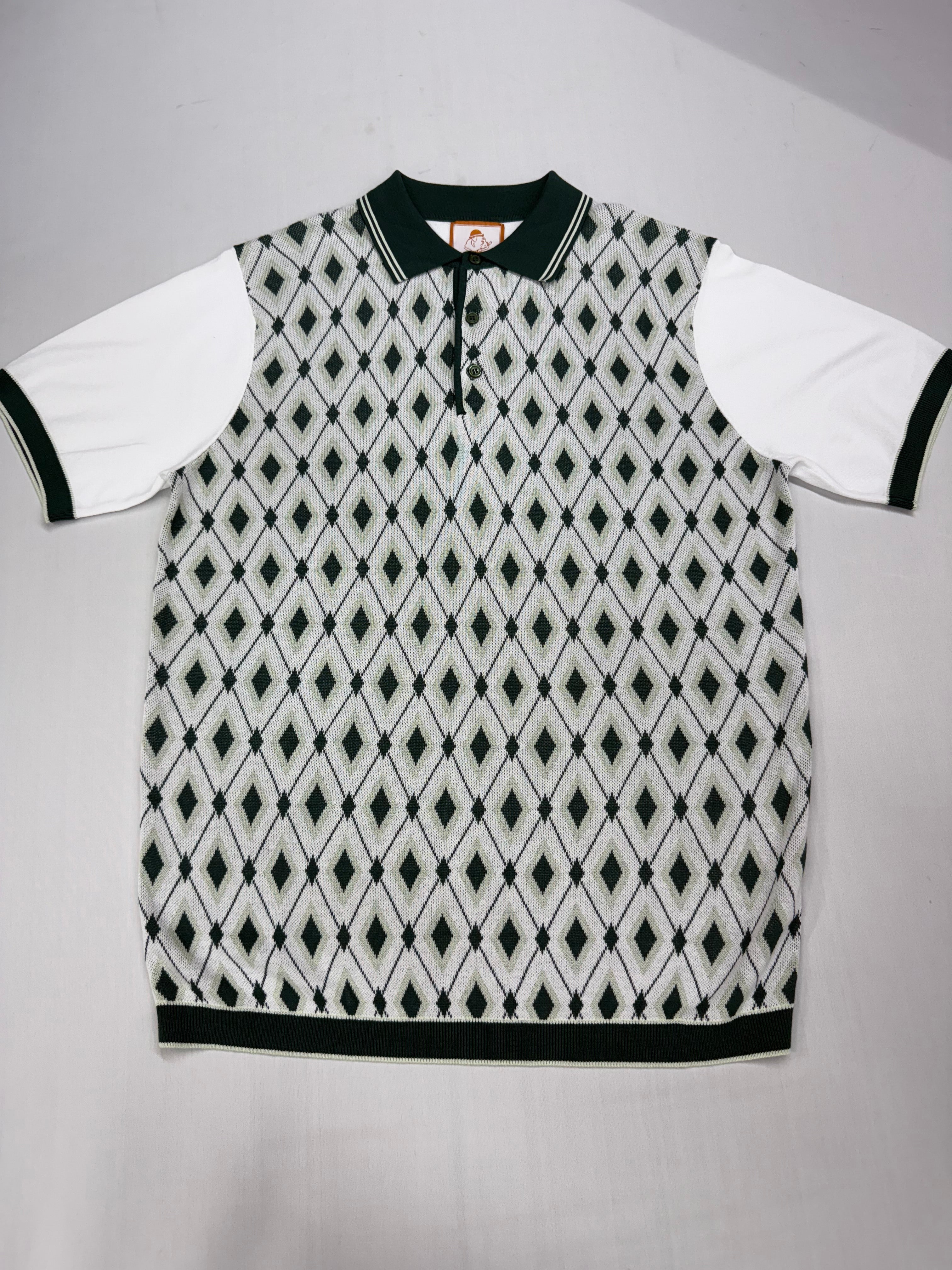 Cigar Couture Forest Green Short Sleeve Knit Shirt