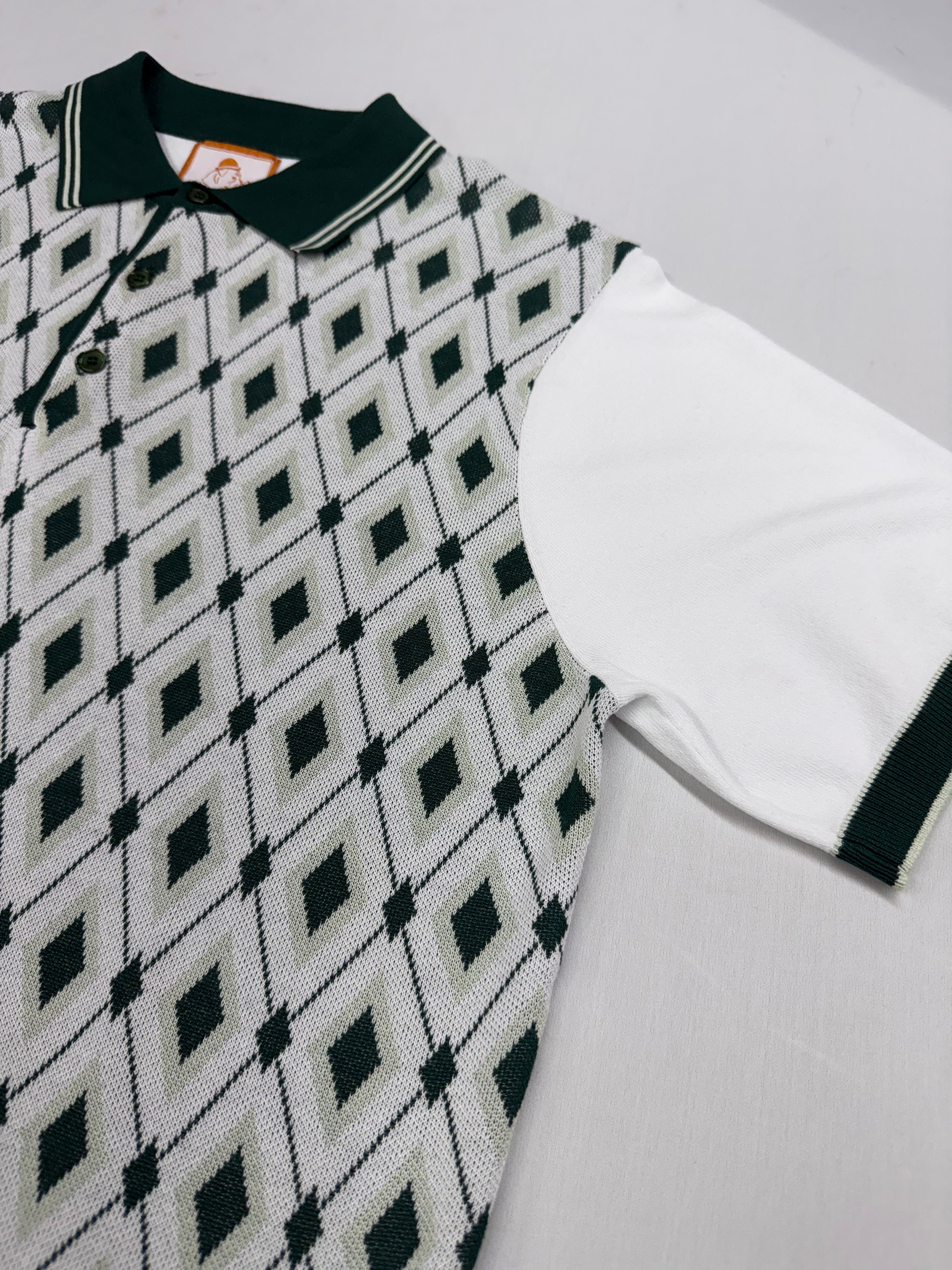 Cigar Couture Forest Green Short Sleeve Knit Shirt