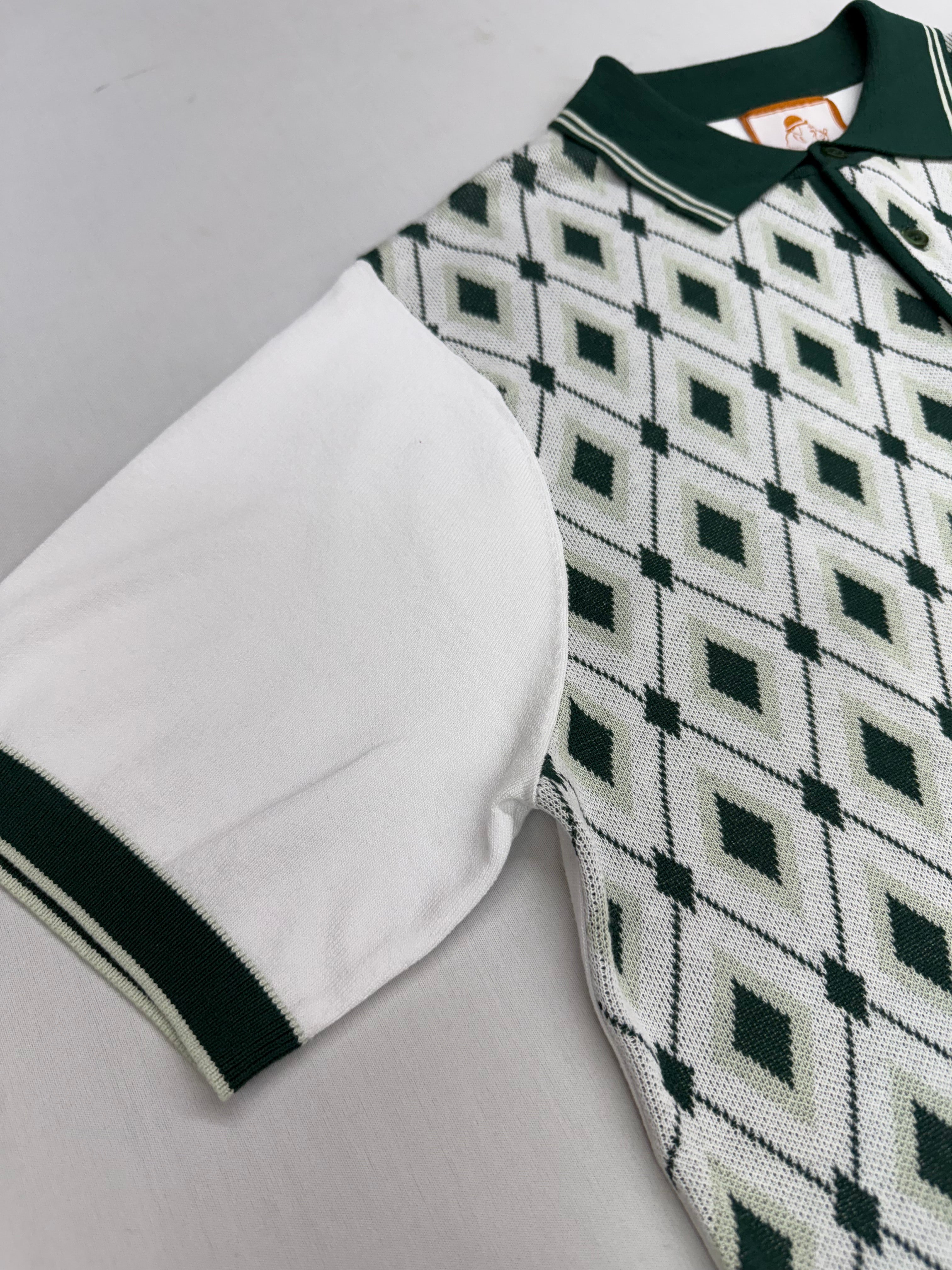 Cigar Couture Forest Green Short Sleeve Knit Shirt