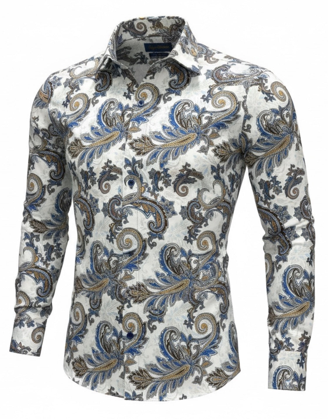 Couture Paisley Blue/BrownMulticolor Shirt