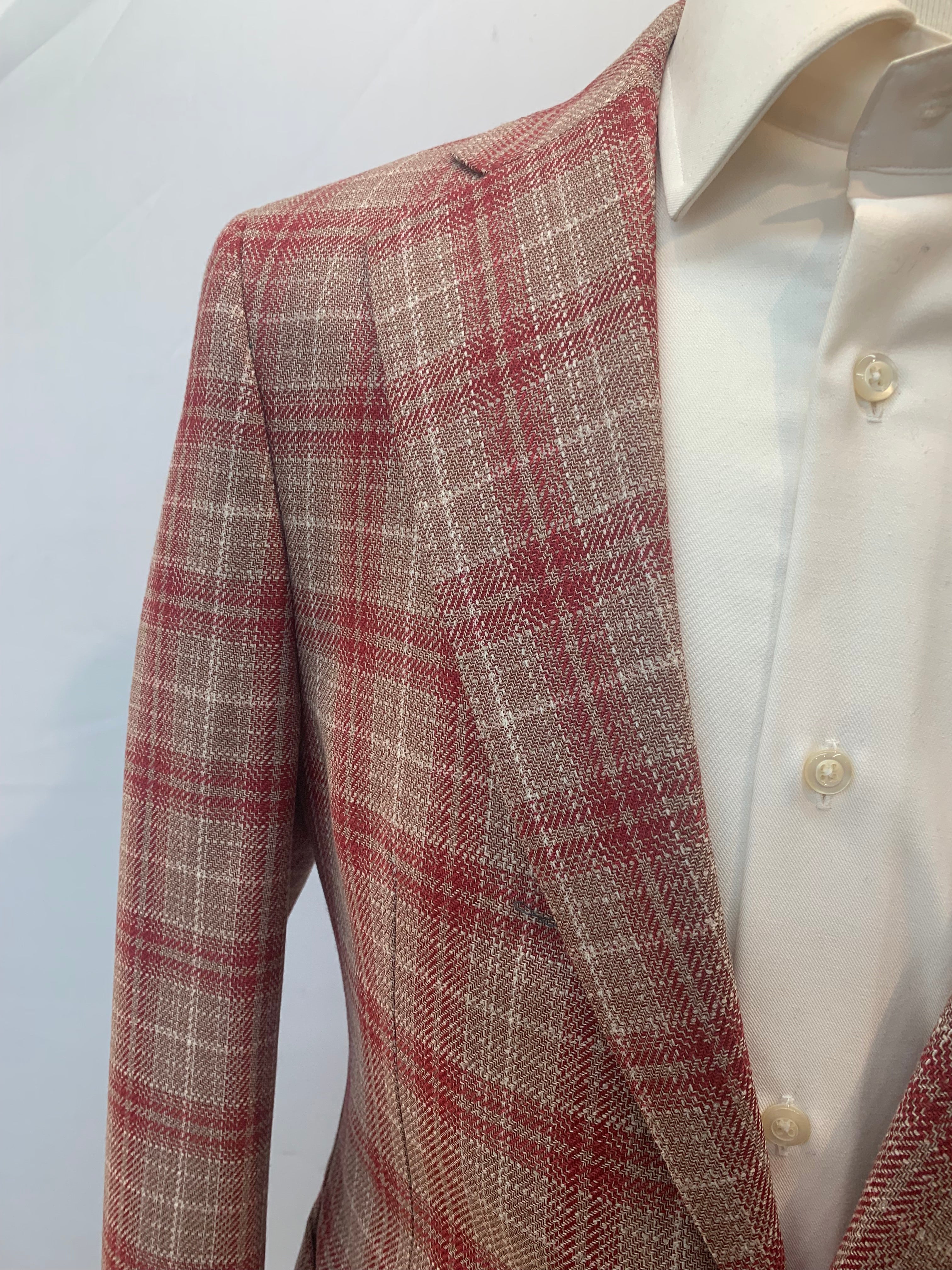 Tiglio Tan/Red Plaid Sportcoat