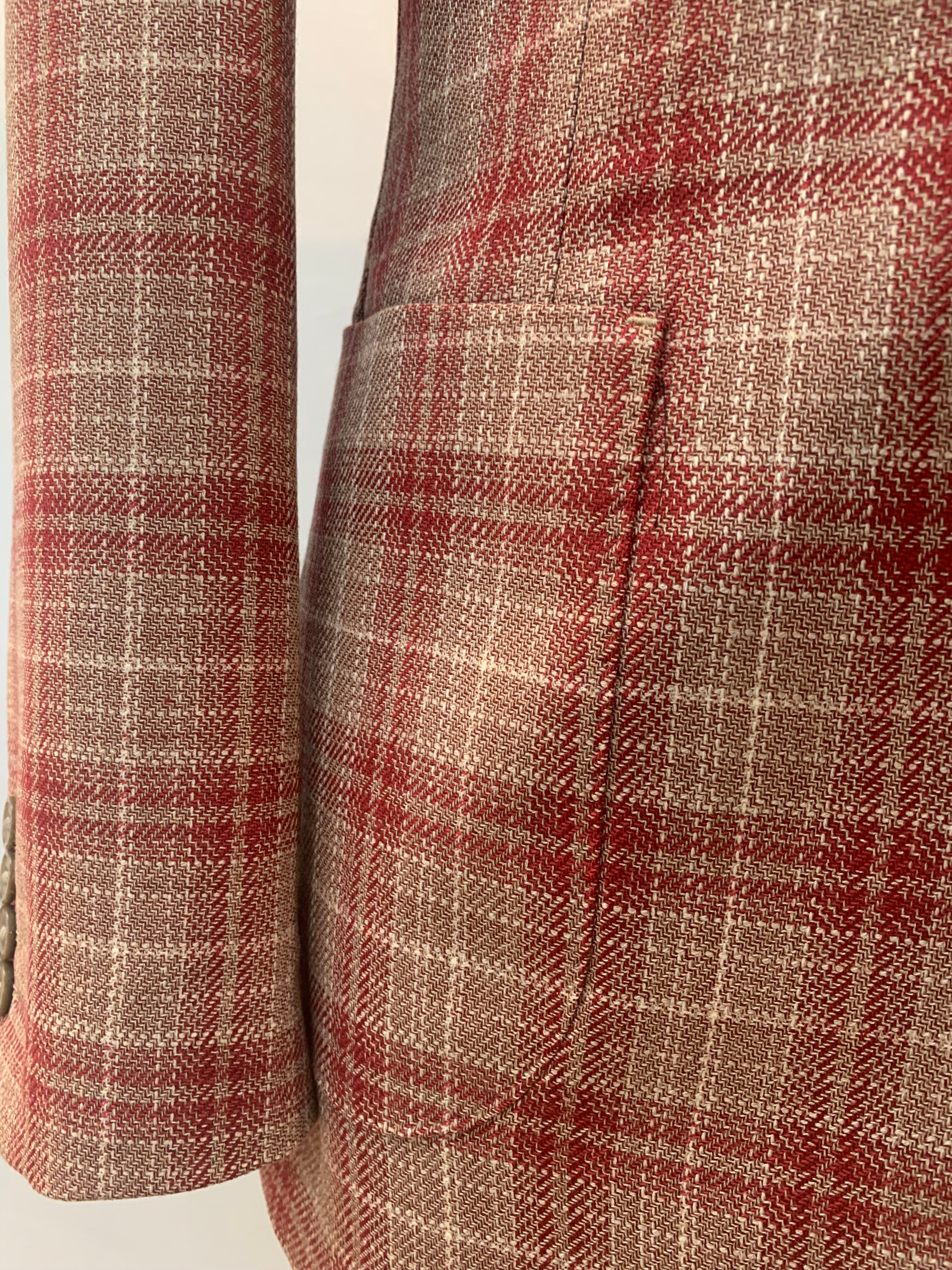 Tiglio Tan/Red Plaid Sportcoat