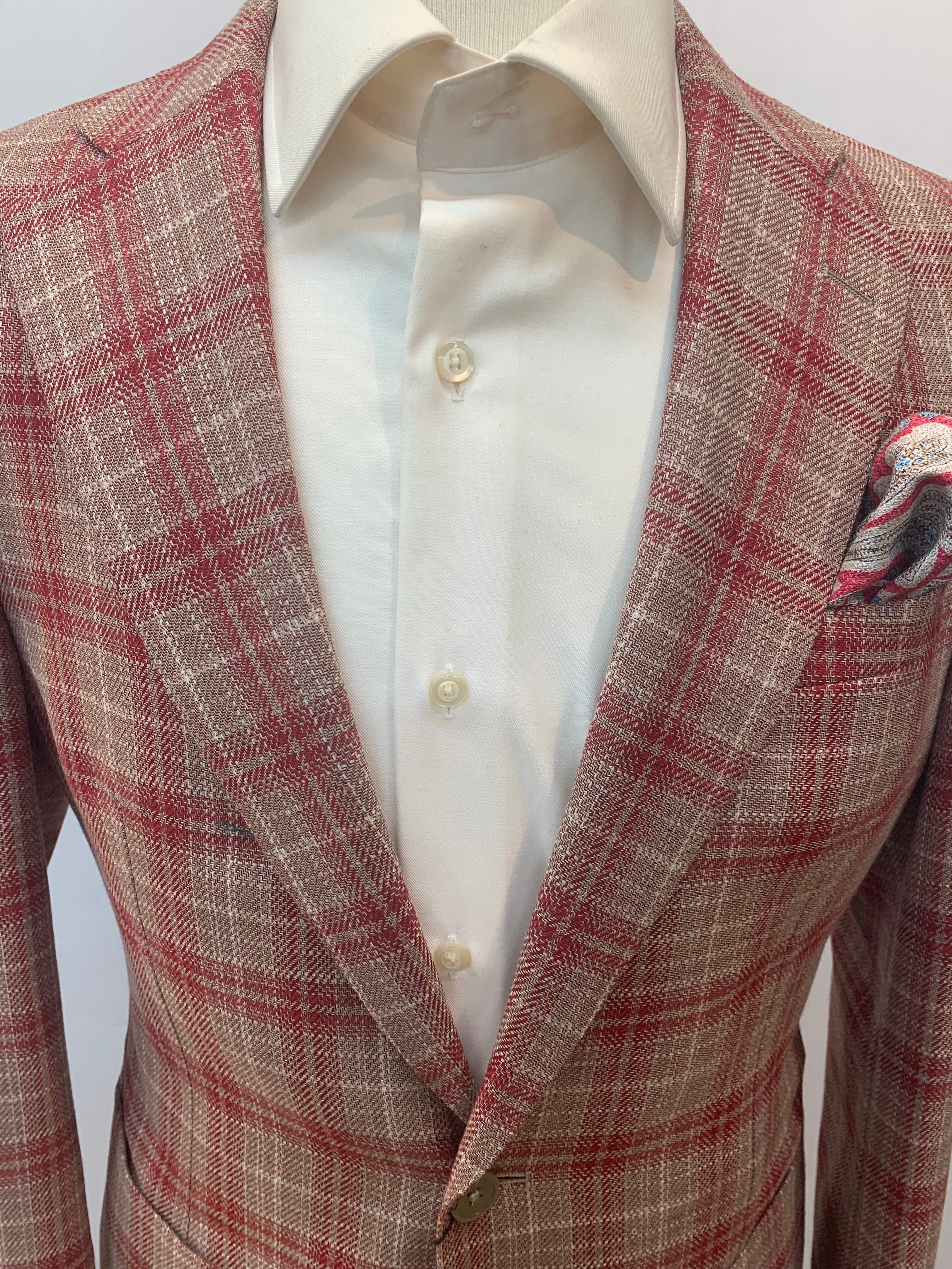 Tiglio Tan/Red Plaid Sportcoat