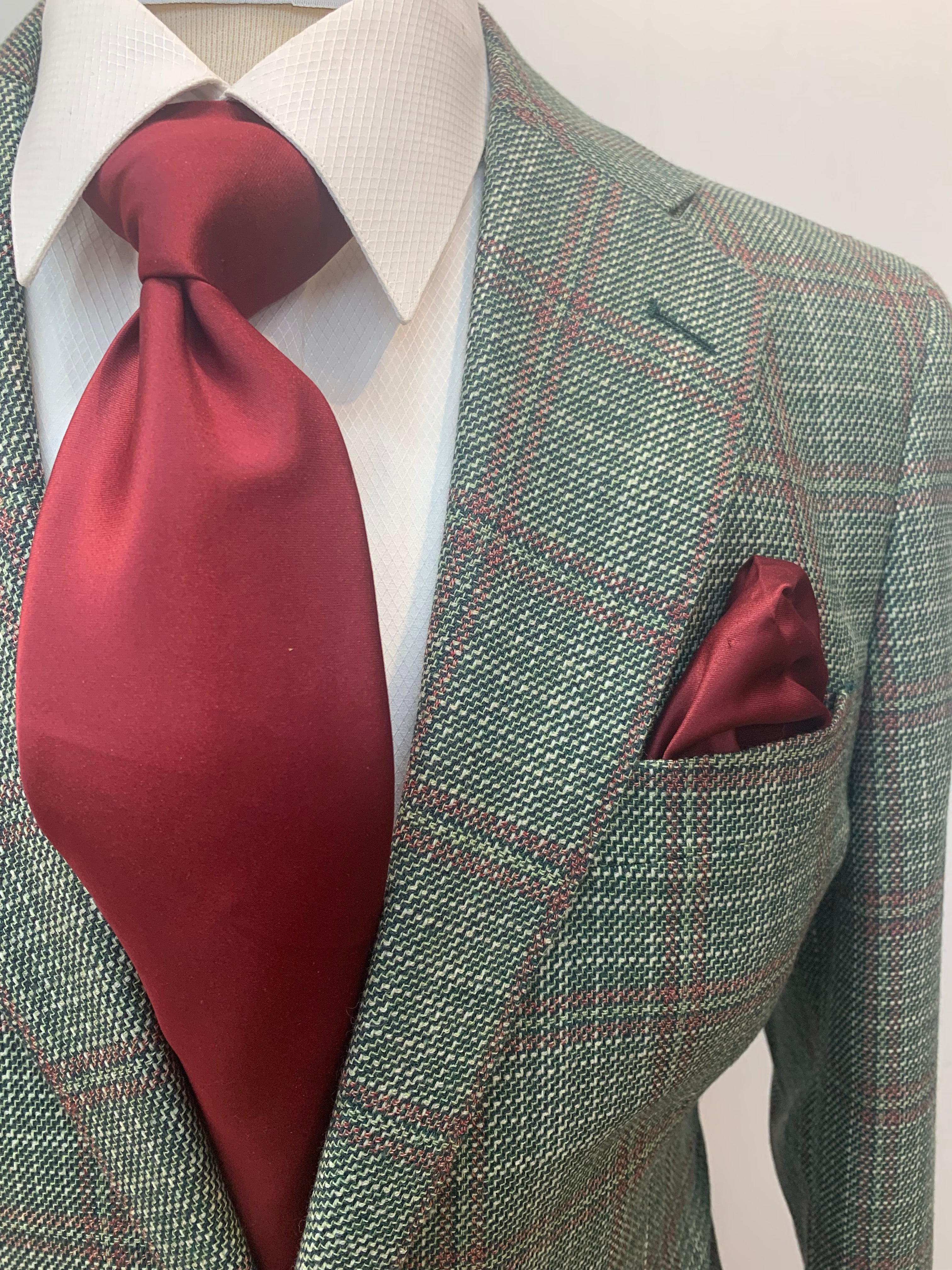 Tiglio Green/Light Burgundy Sportcoat