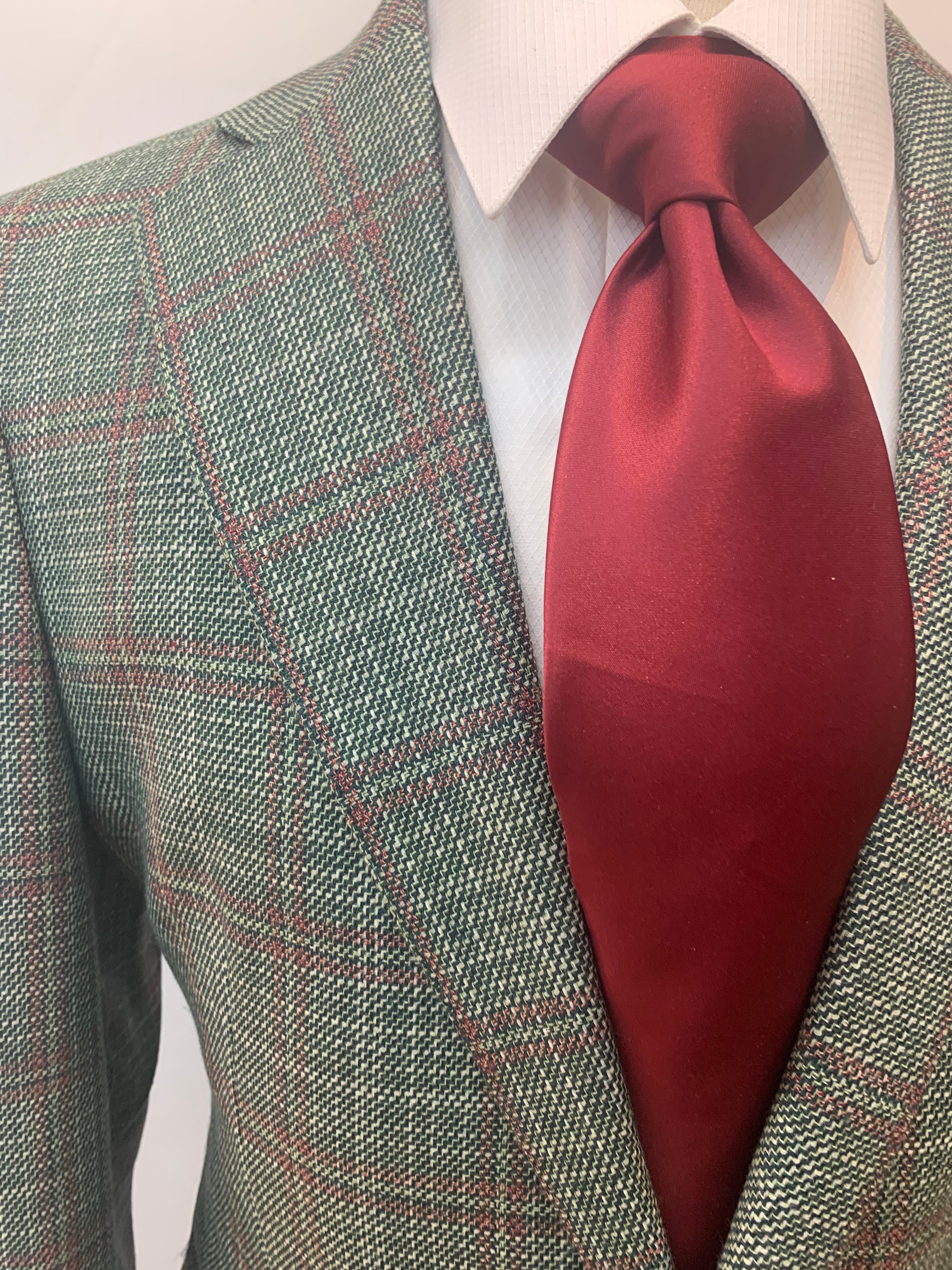 Tiglio Green/Light Burgundy Sportcoat