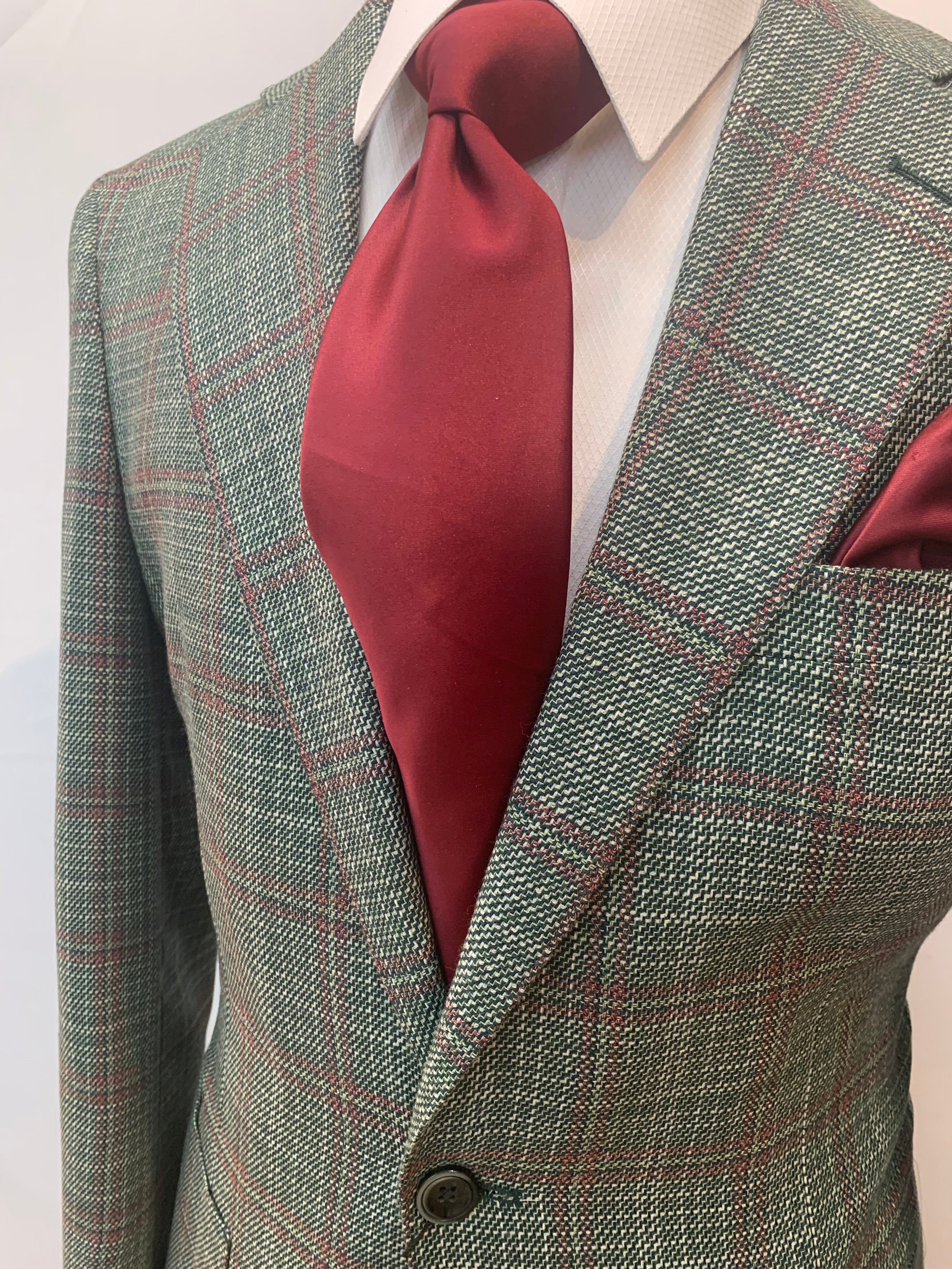 Tiglio Green/Light Burgundy Sportcoat