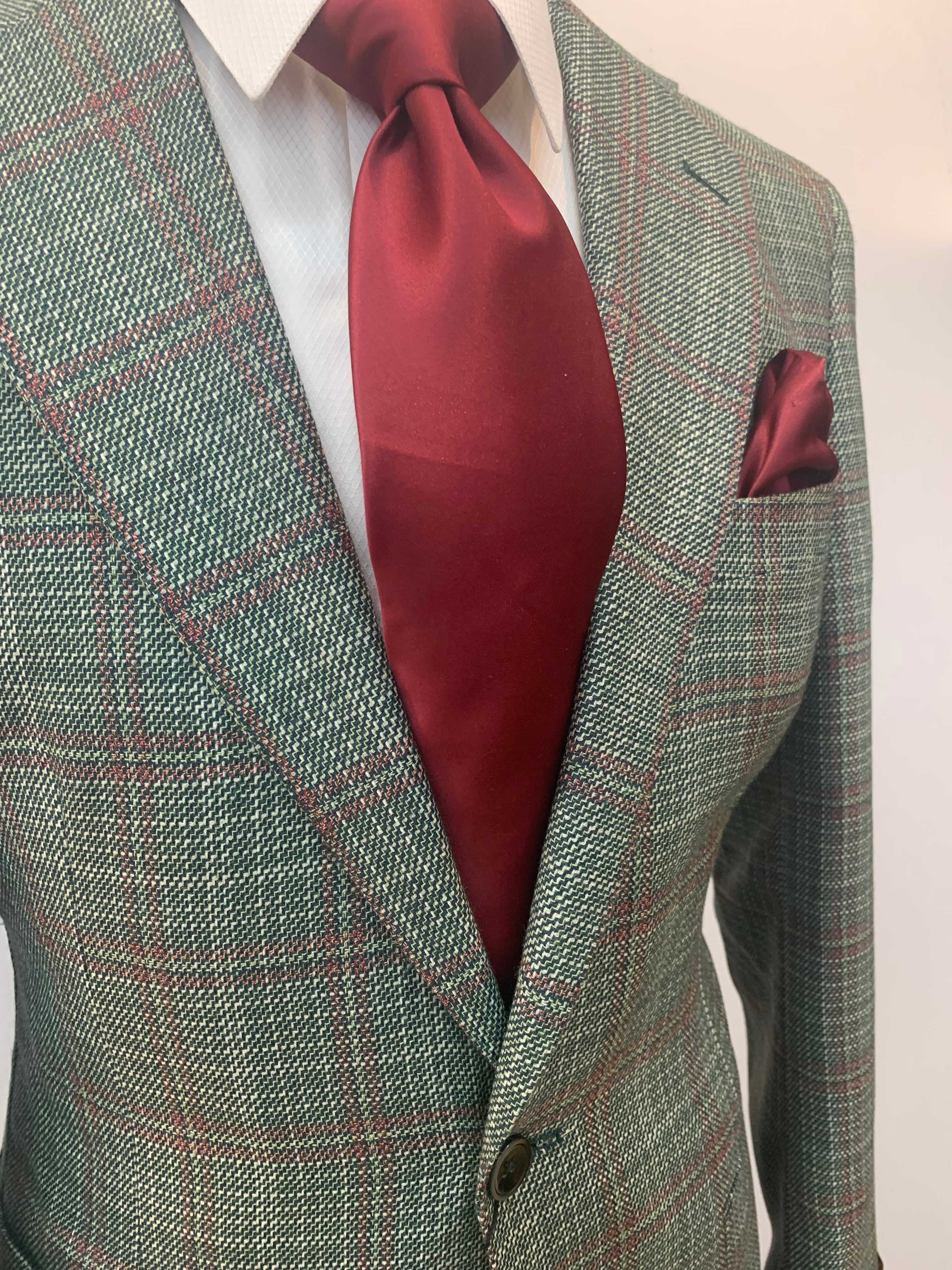 Tiglio Green/Light Burgundy Sportcoat