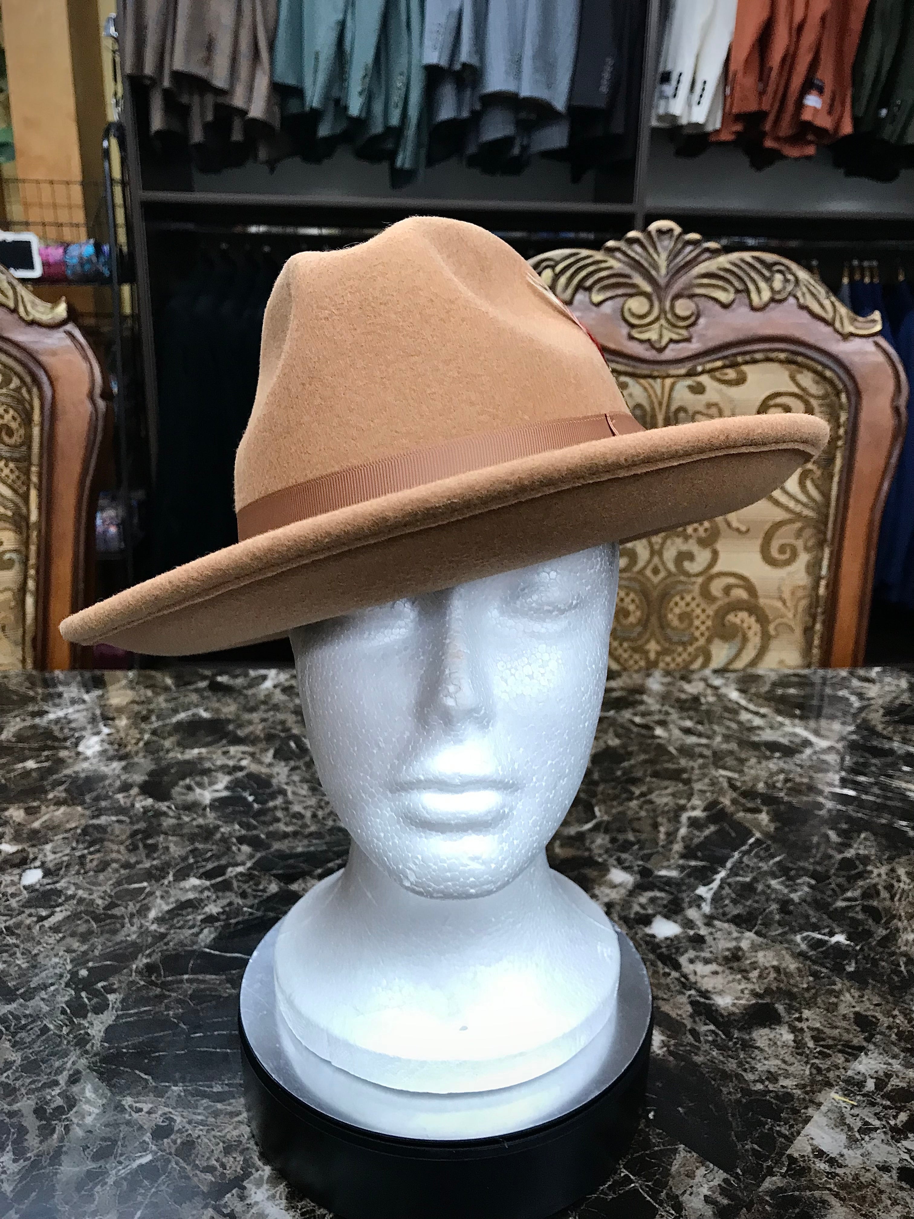 Tan Fedora Hat