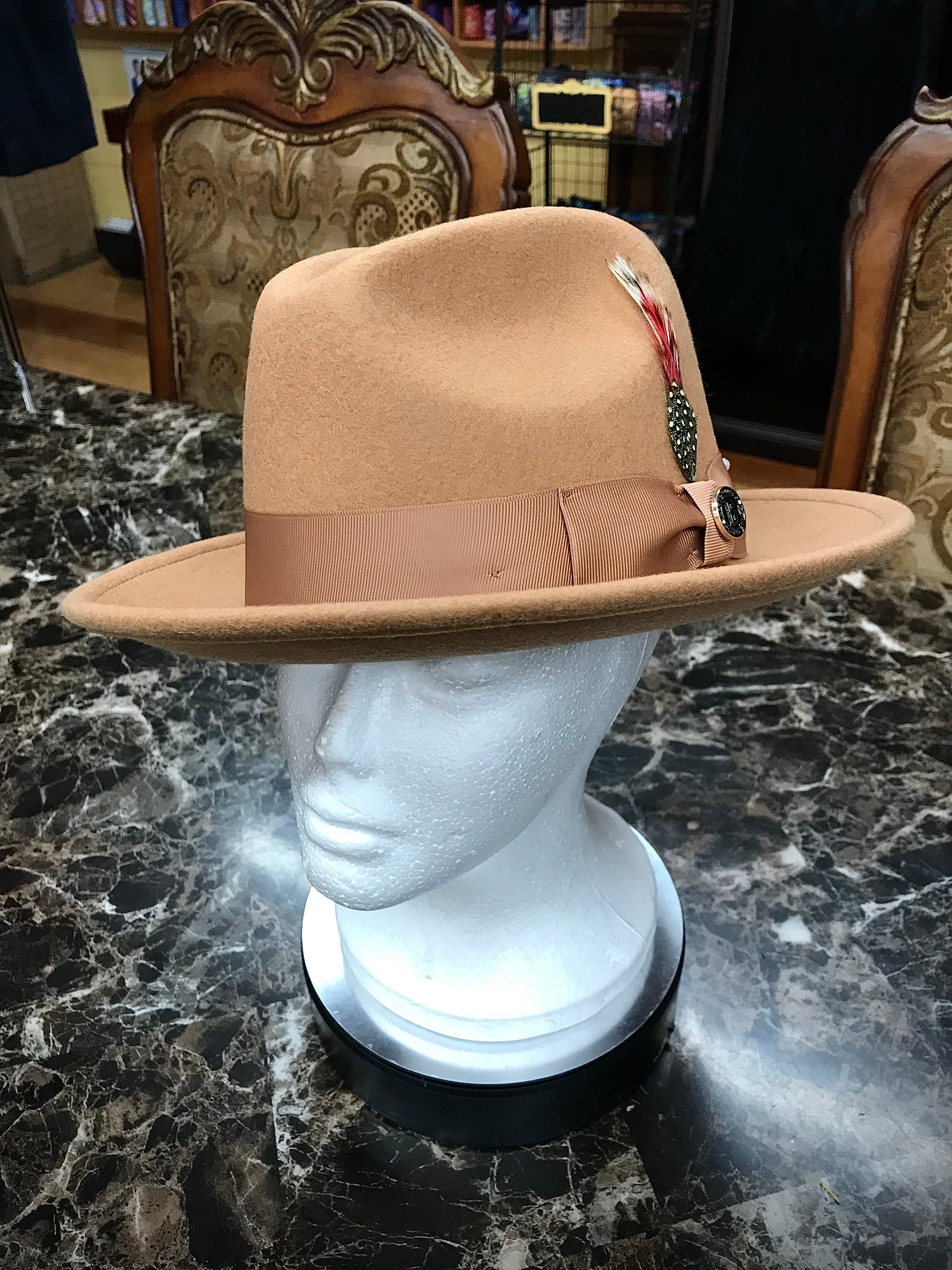 Tan Fedora Hat