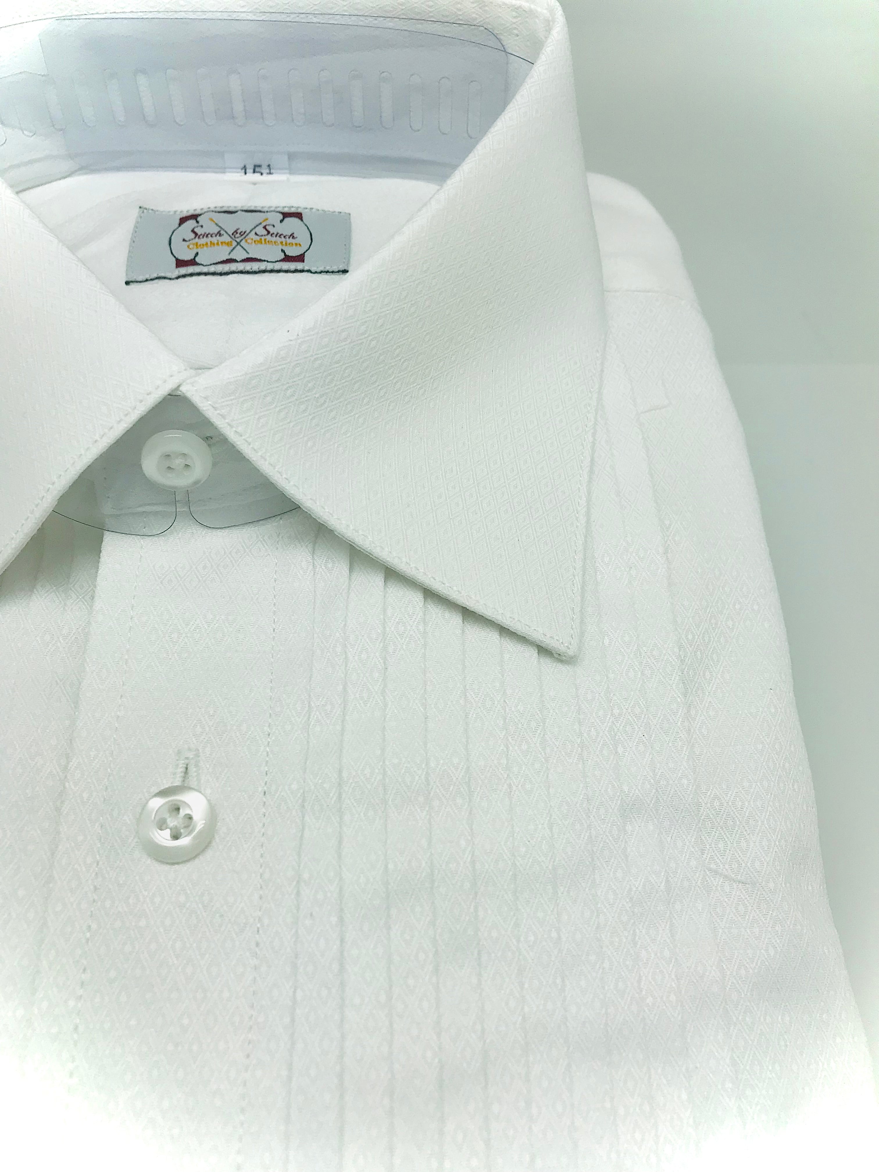 Stitch by Stitch Tuxedo White Diamond Shirt