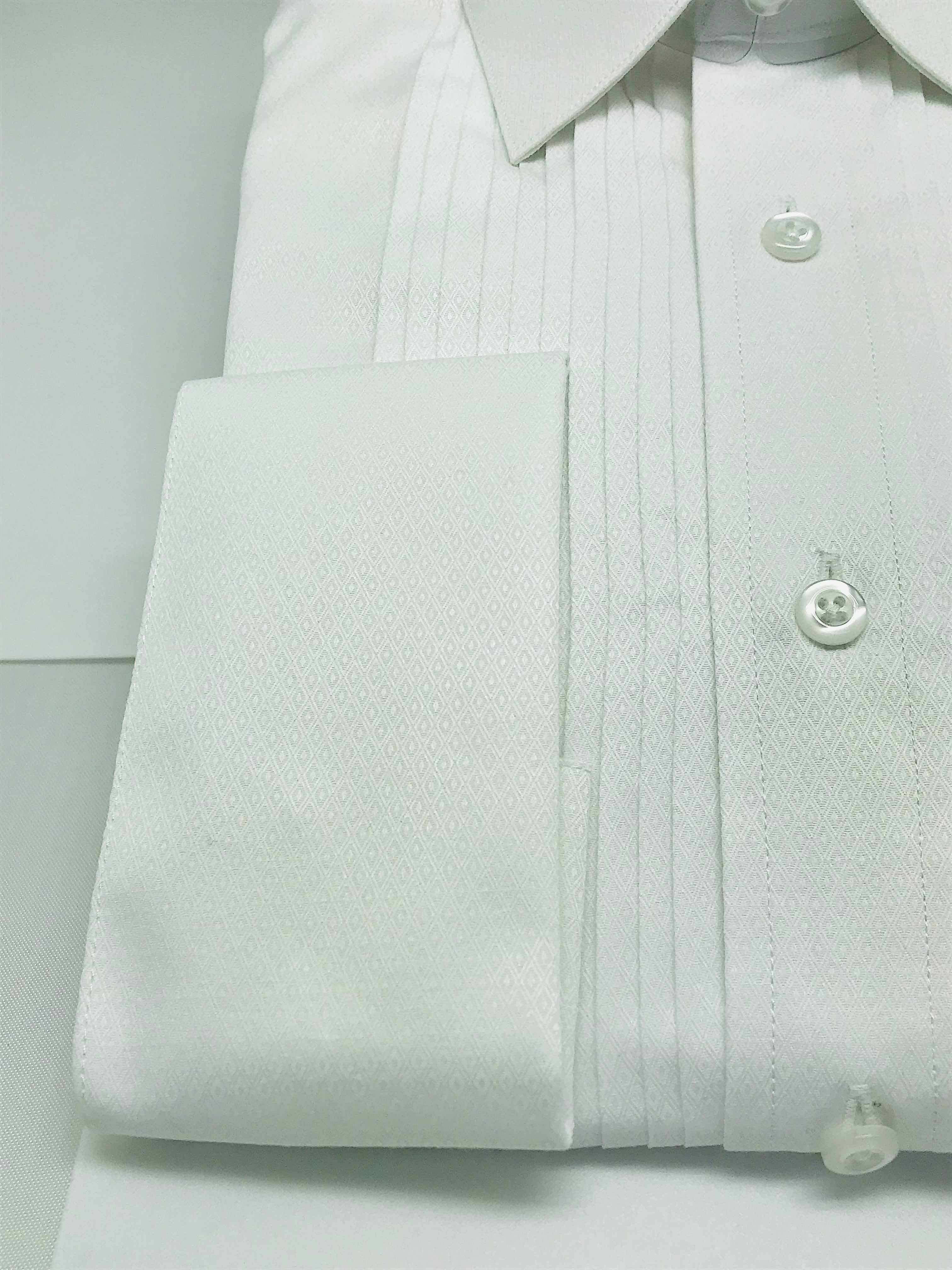 Stitch by Stitch Tuxedo White Diamond Shirt