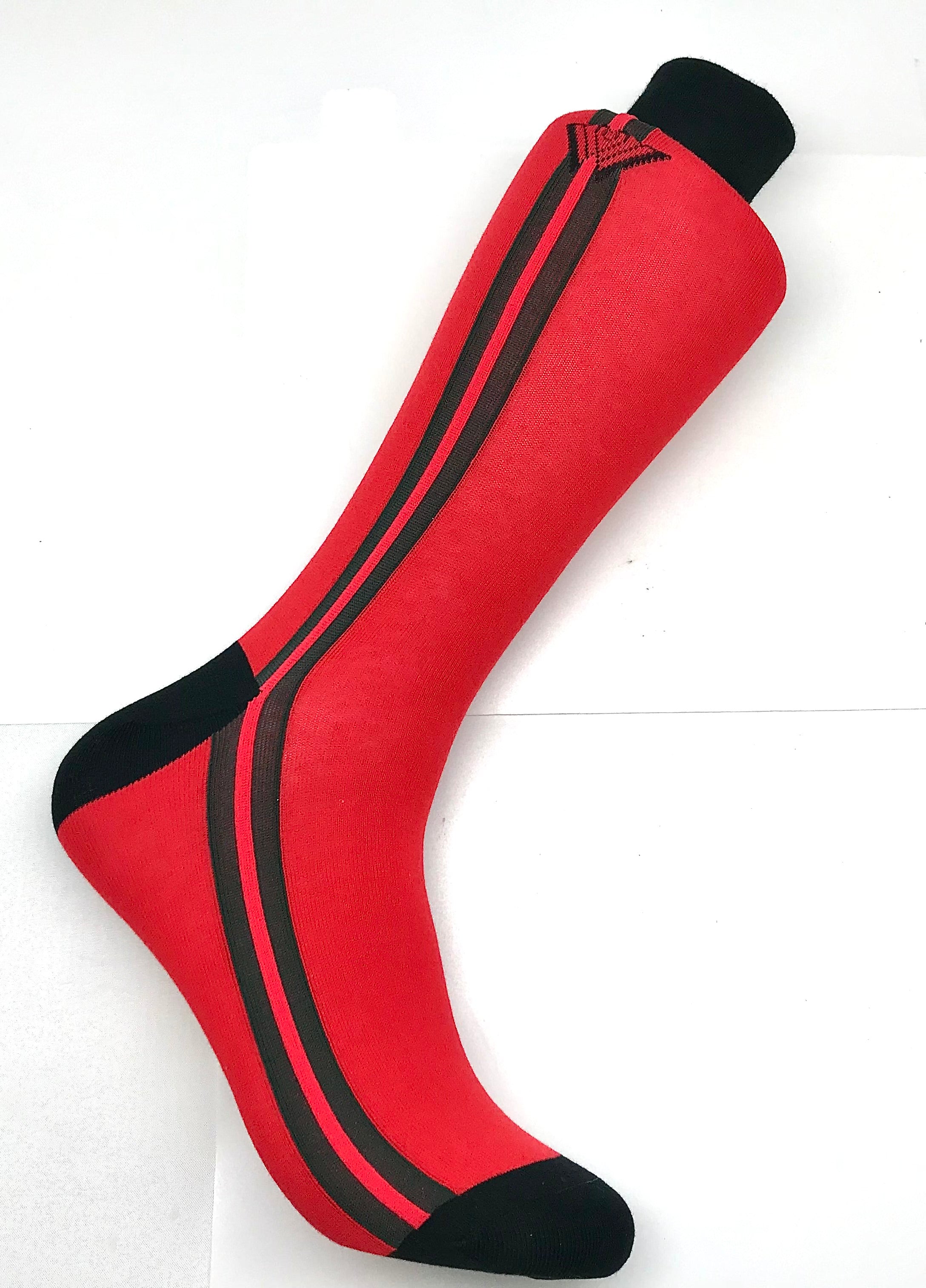 Red w/Green & Red Stripe Sock