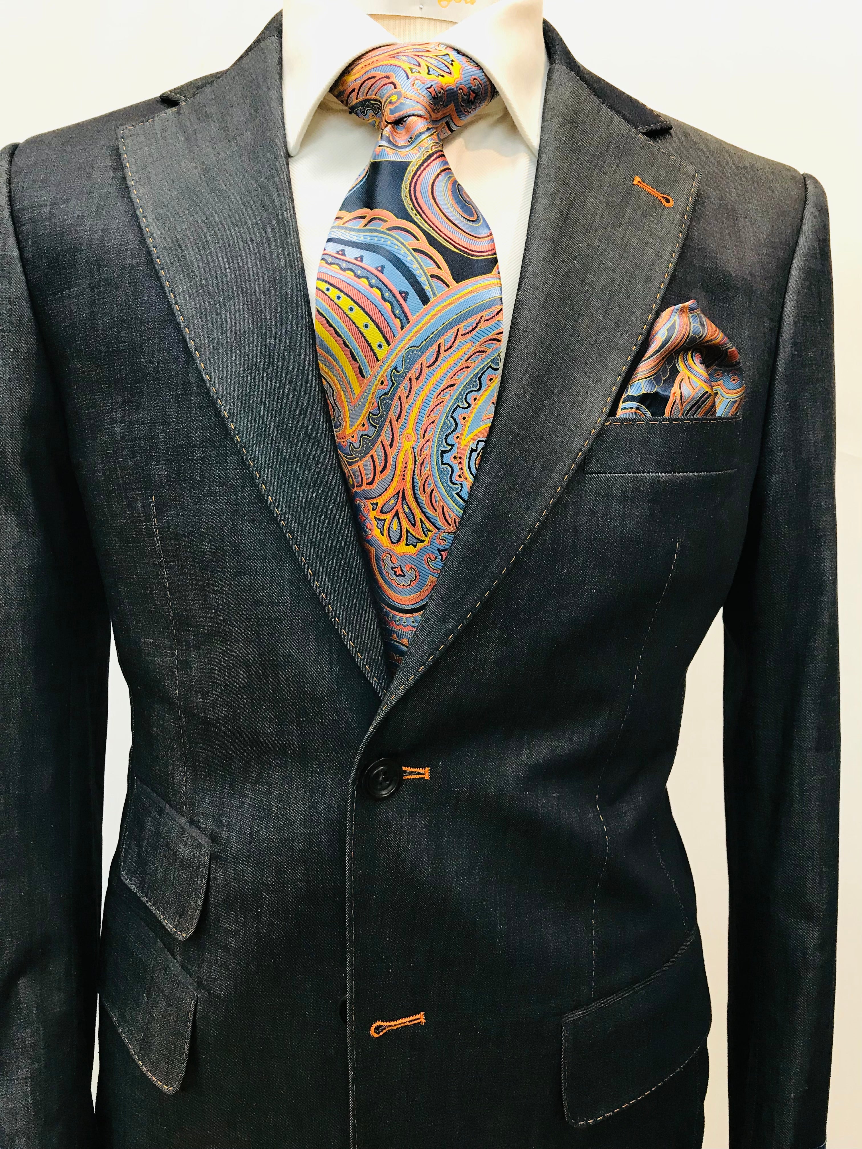 Stitch by Stitch Denim Blue Suit