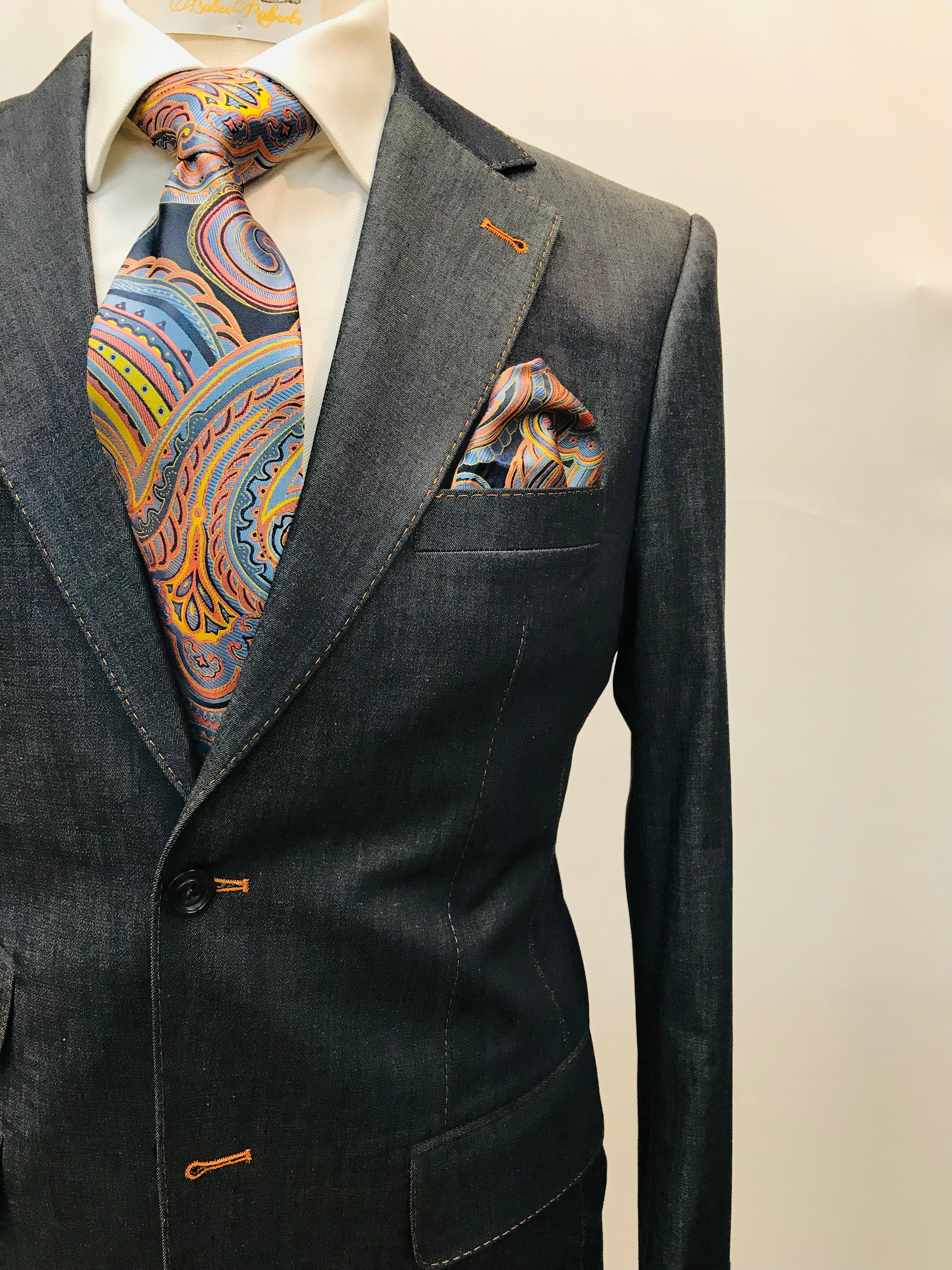 Stitch by Stitch Denim Blue Suit