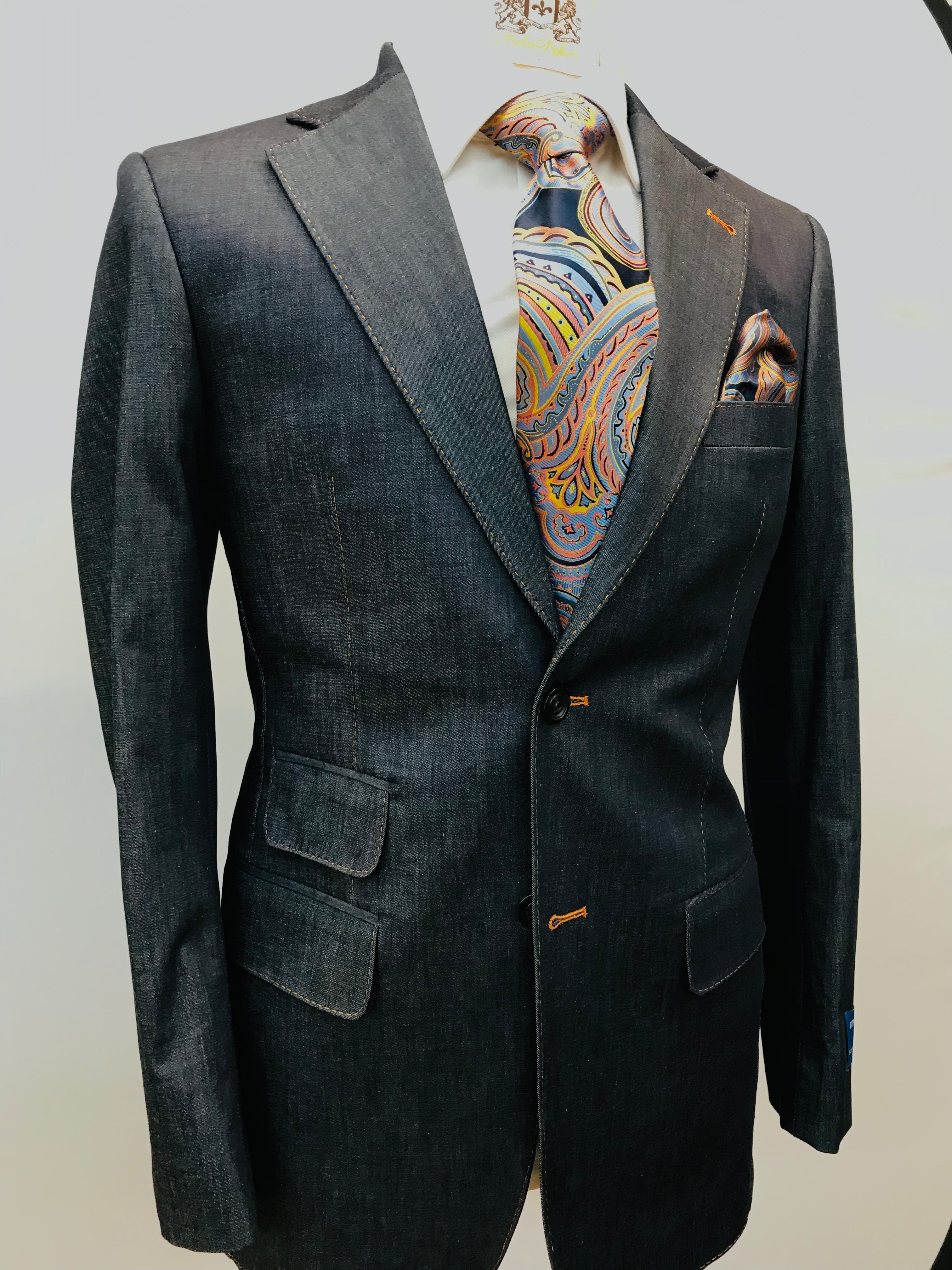 Stitch by Stitch Denim Blue Suit