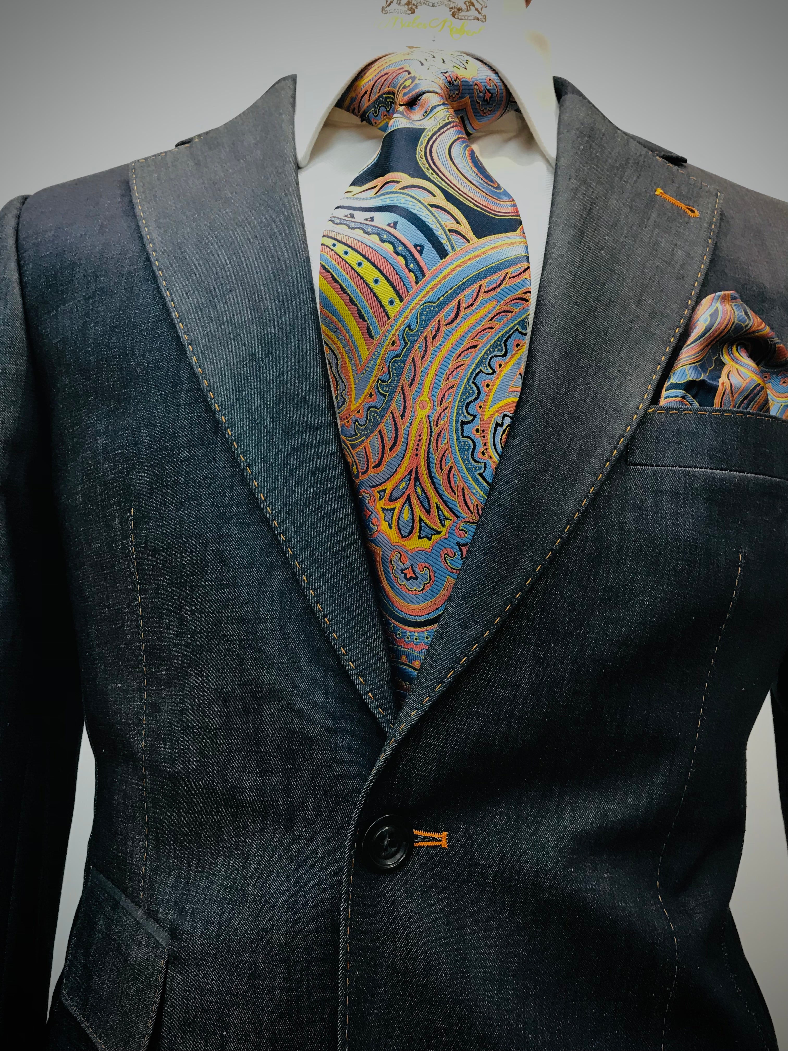 Stitch by Stitch Denim Blue Suit