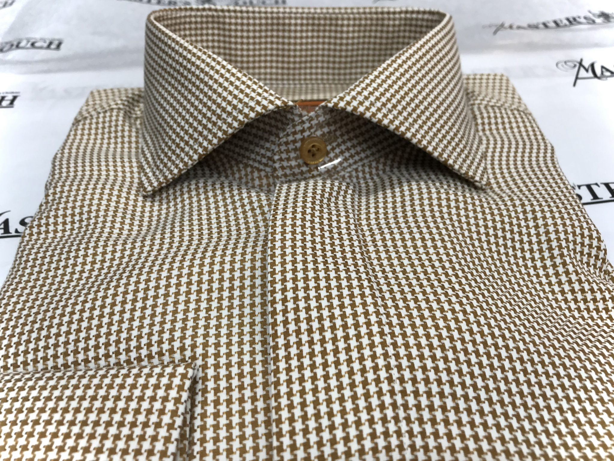 Stevenland Brown Houndstooth Shirt