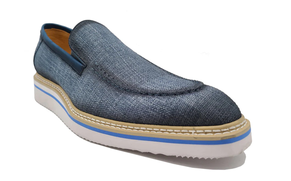 Carrucci Loafer Denim Blue