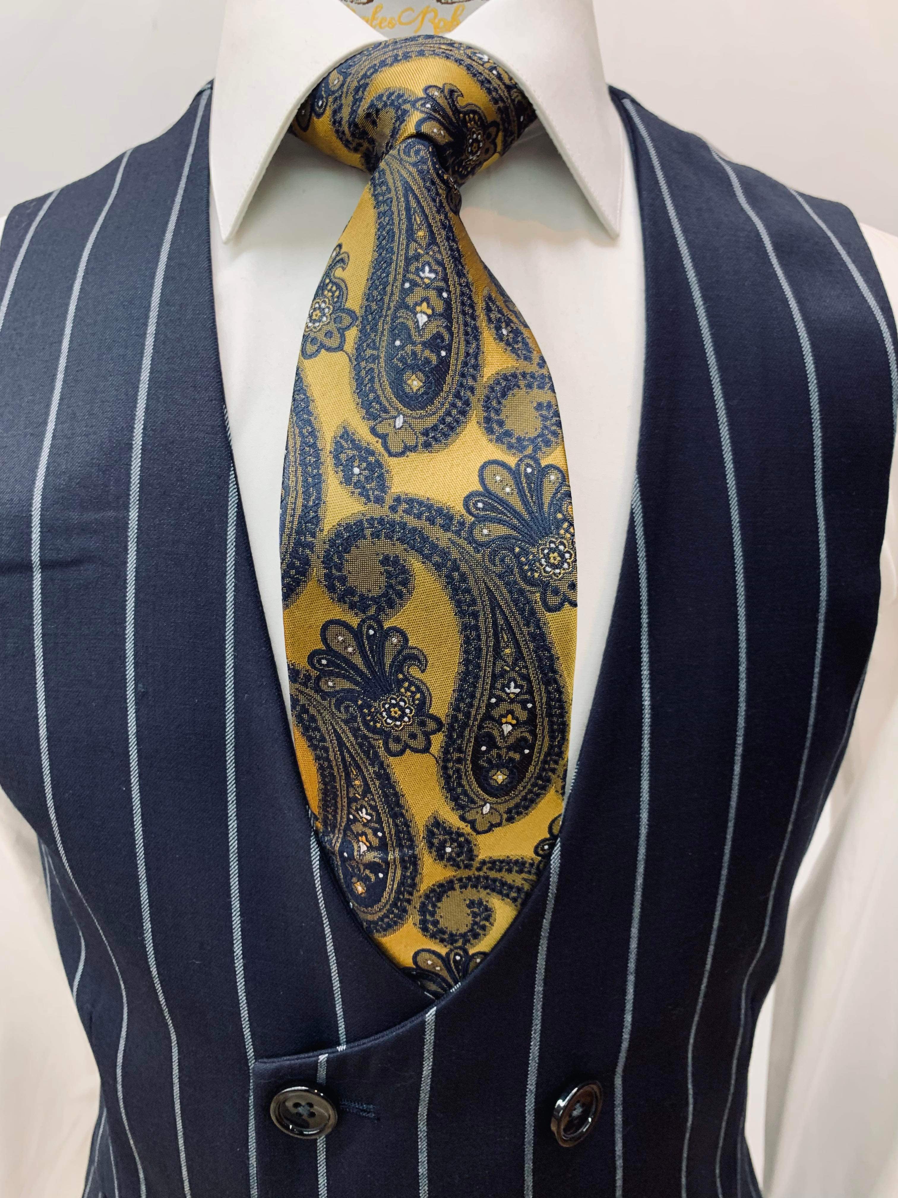 Tiglio Navy Blue Pinstripe 3pc