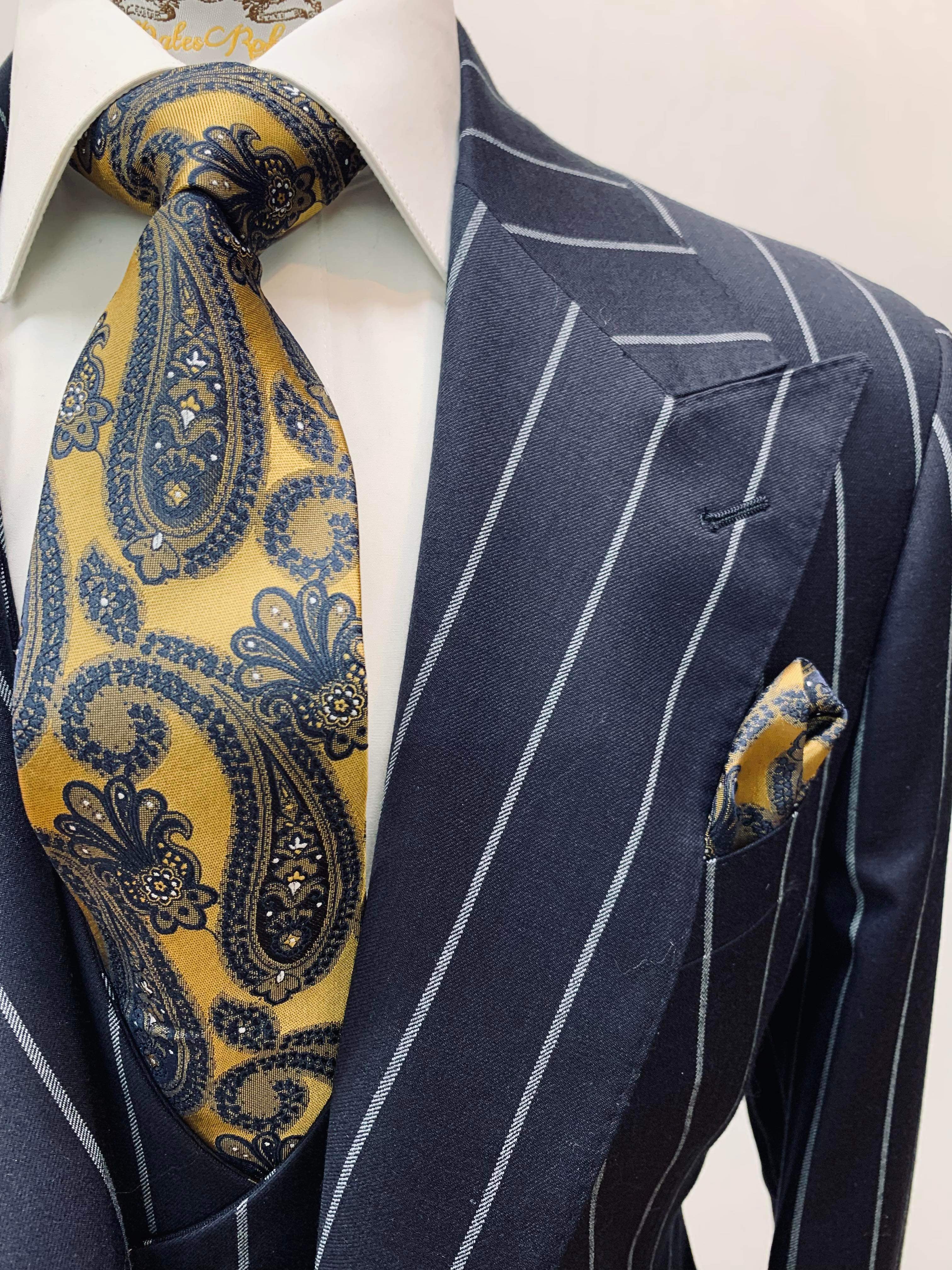 Navy Blue Pinstripe 3pc