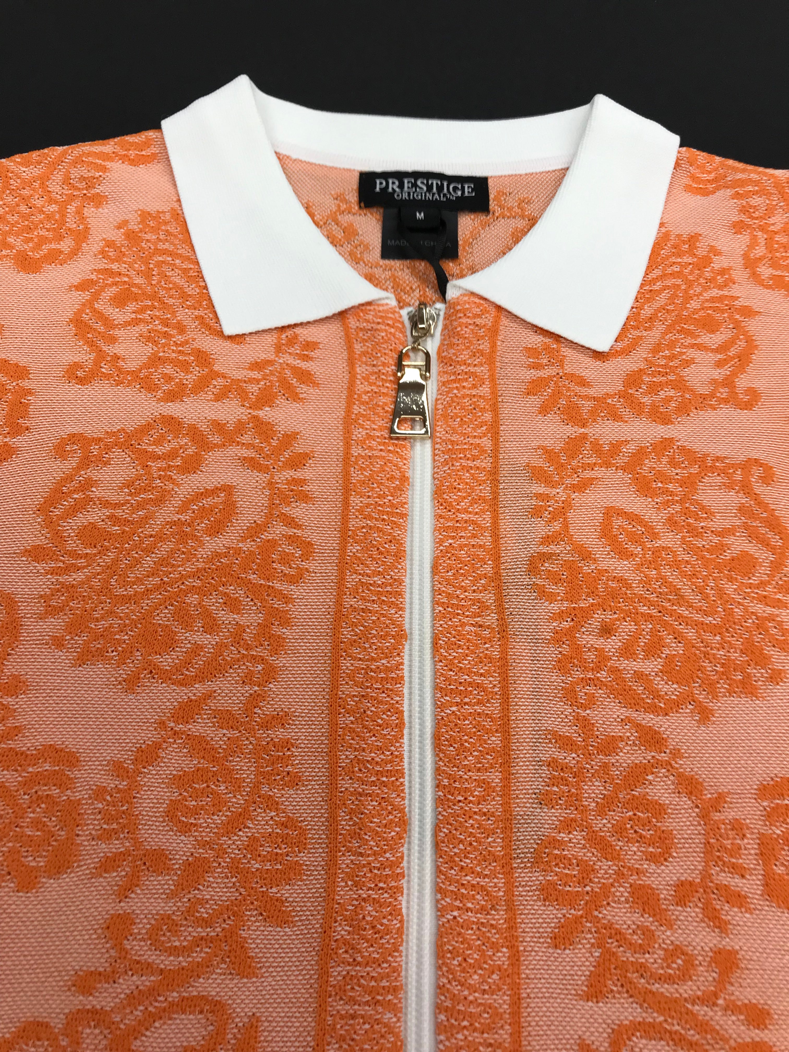 Prestige Orange/White Short Sleeve Shirt