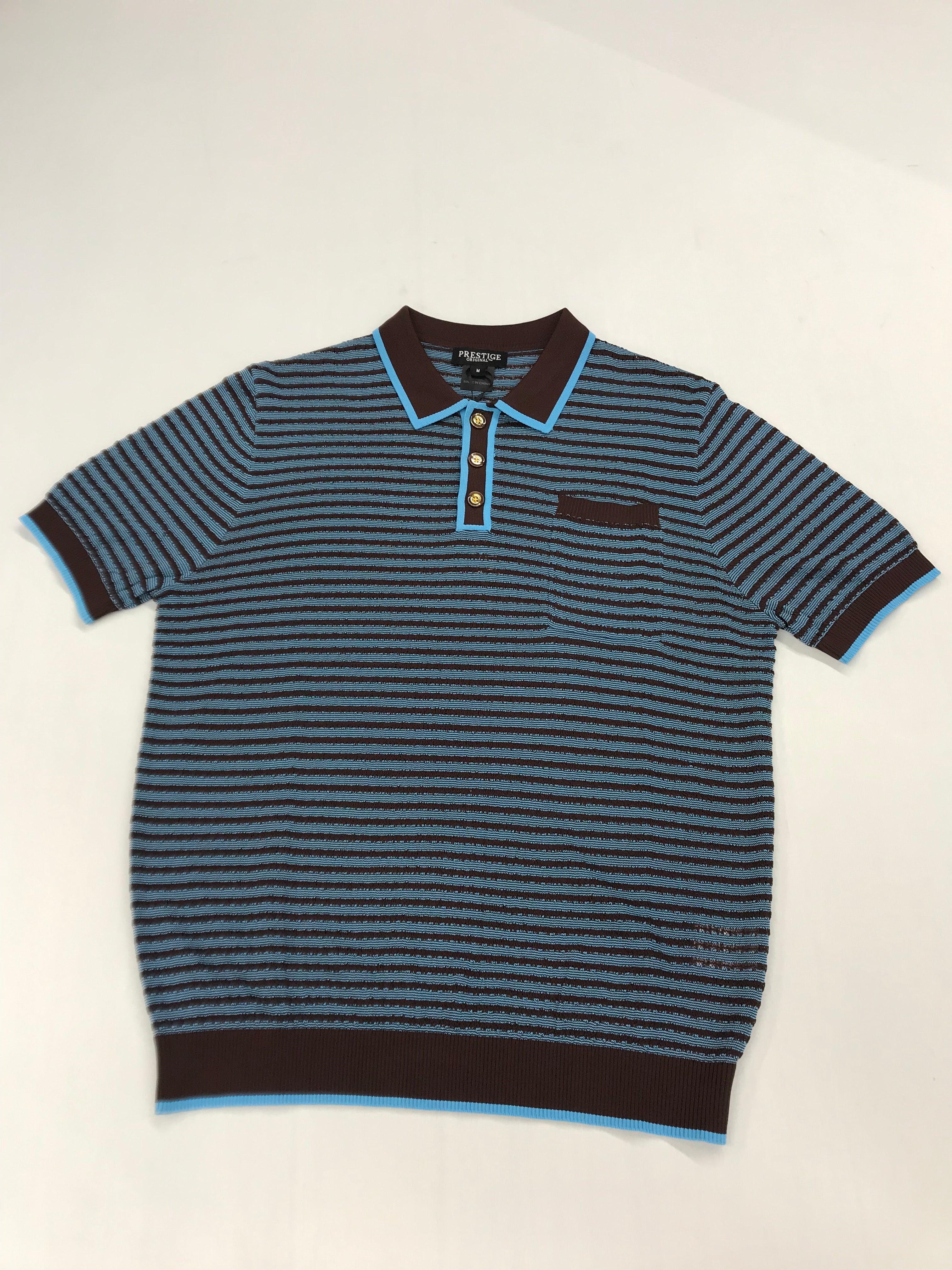 Prestige Teal/Brown Short Sleeve Shirt